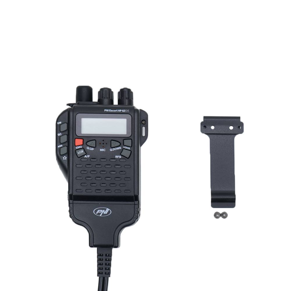 Tragbare CB-Funkstation PNI Escort HP 62DE Deutsche Version, Multistandard, 4W, 12V, AM-FM, ASQ in 5 Stufen einstellbar, RF Gain in 9 Stufen, Dual