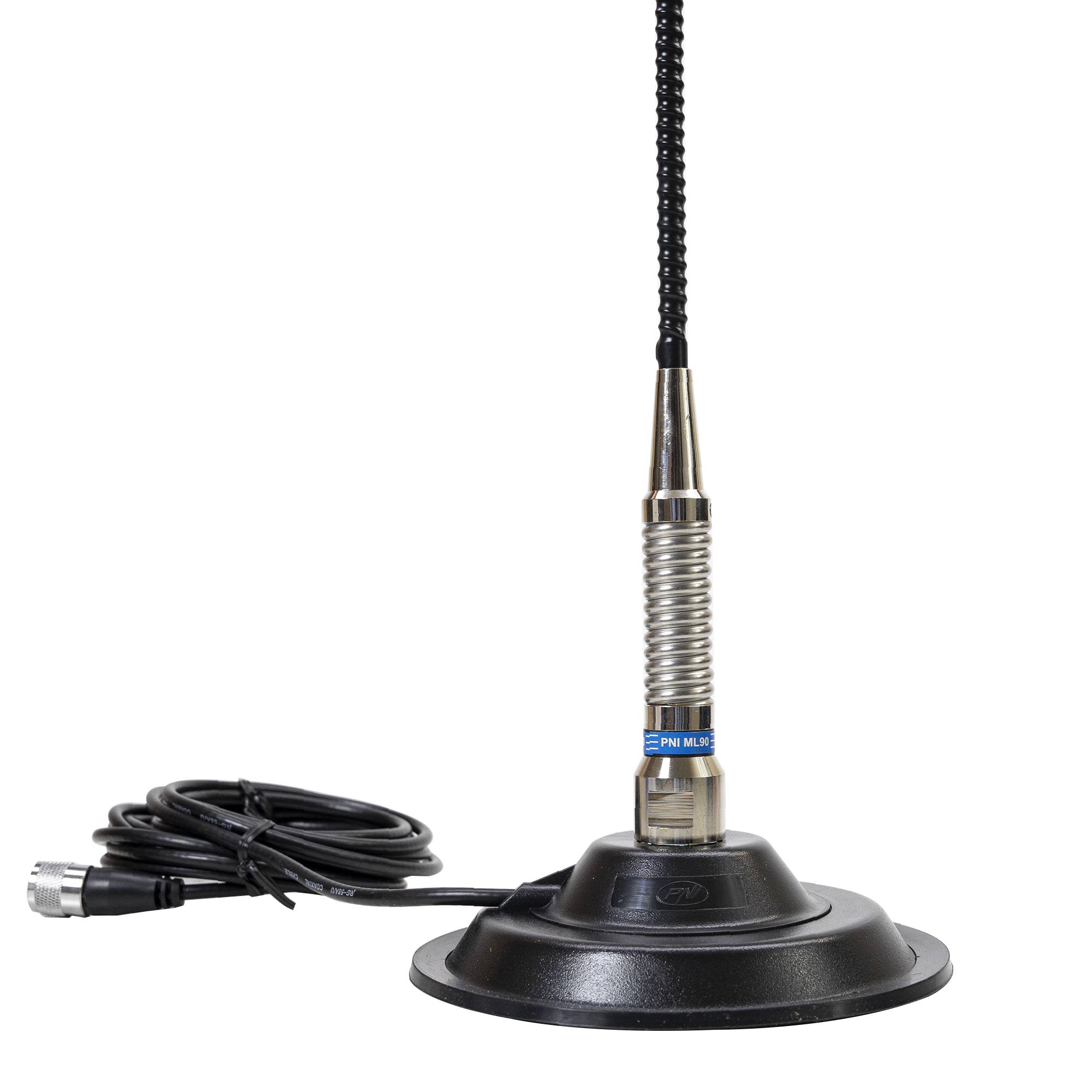 CB PNI ML90 Antenne 26-30MHz, 75cm, 150W, inklusive Magnetfuß 145cm