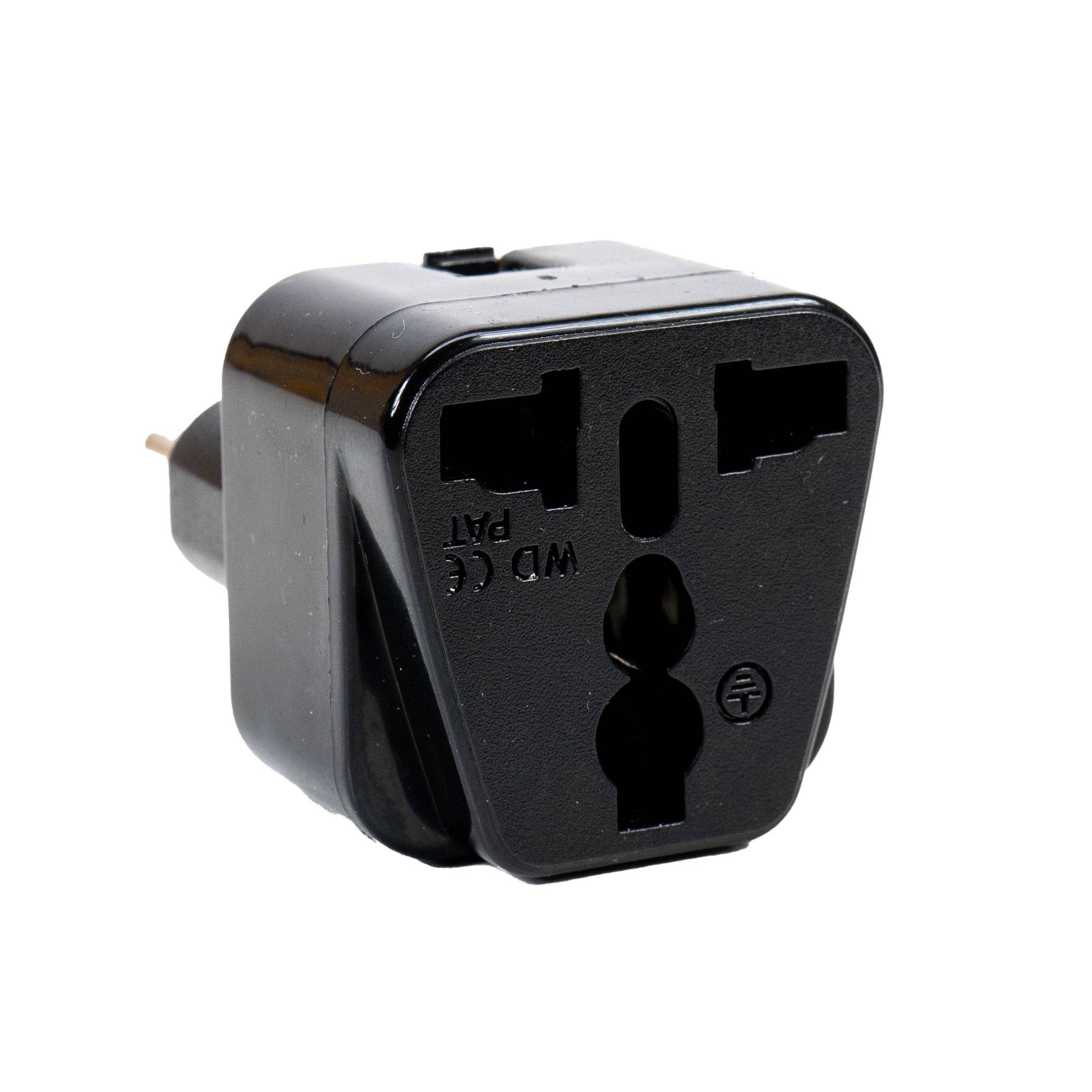 UK-Europa PNI-Steckdosenadapter, 220 V, schwarz