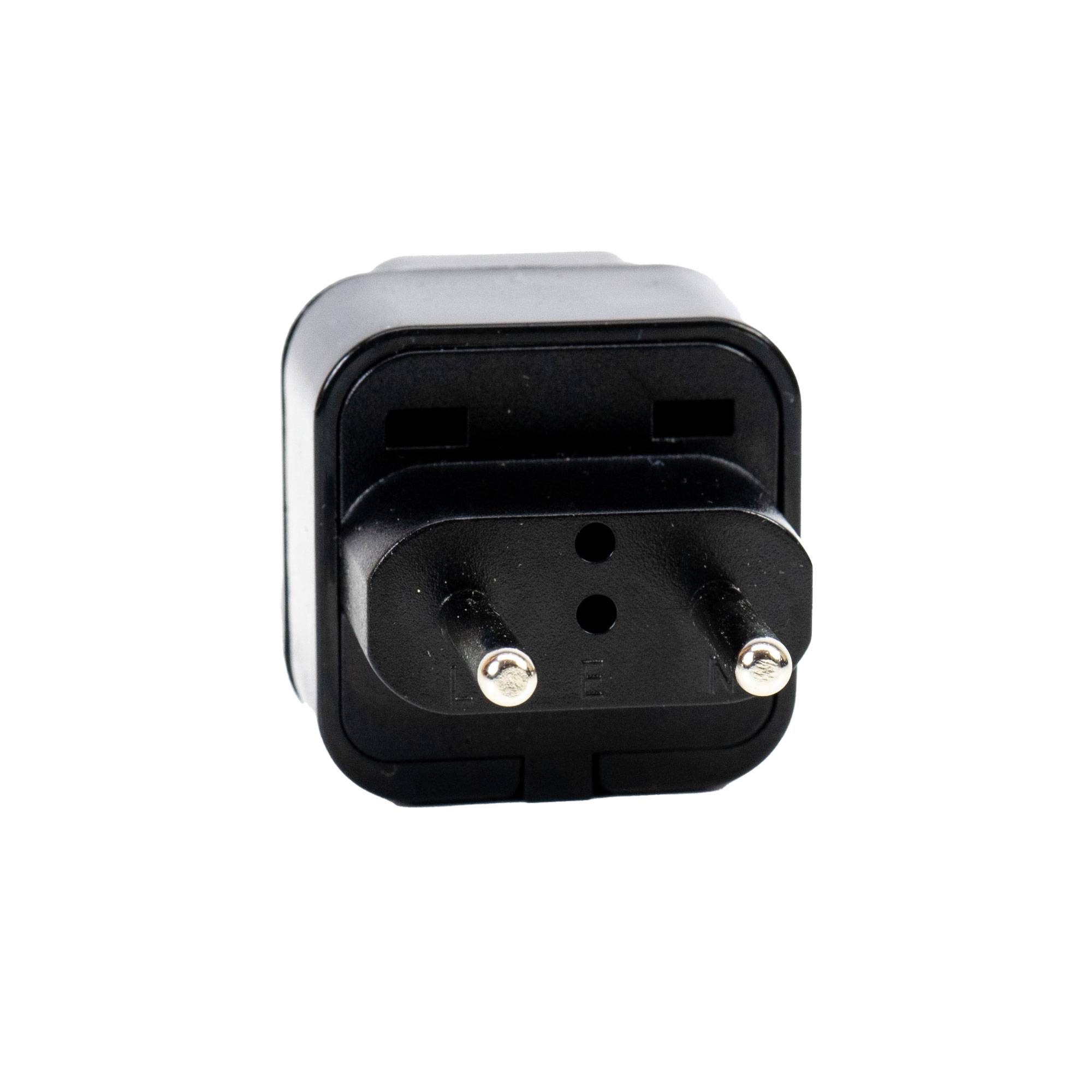 UK-Europa PNI-Steckdosenadapter, 220 V, schwarz