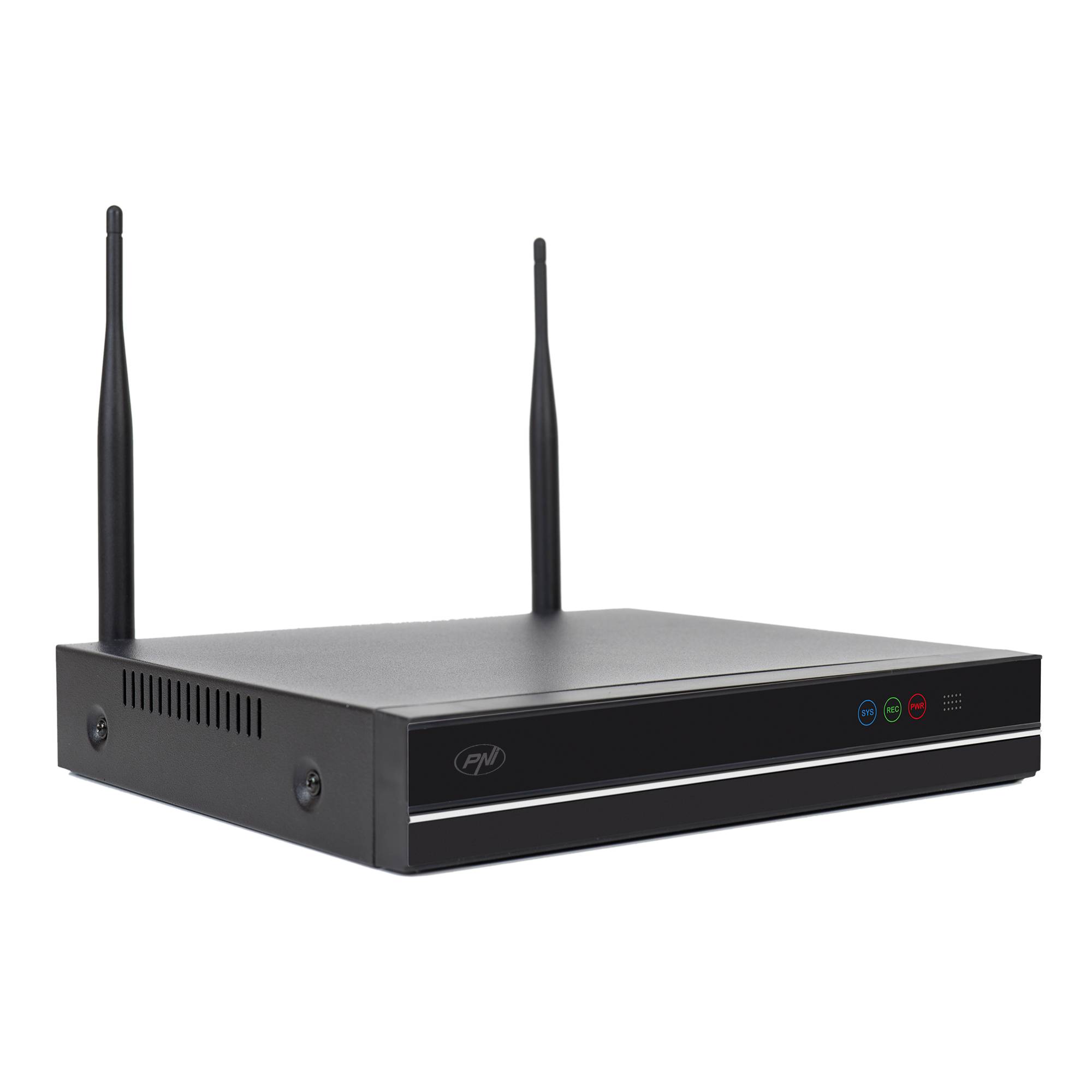 PNI House WiFi660 NVR Videoüberwachungskit Paket 8 Kanäle und 8 drahtlose Außenkameras 3MP, P2P, IP66
