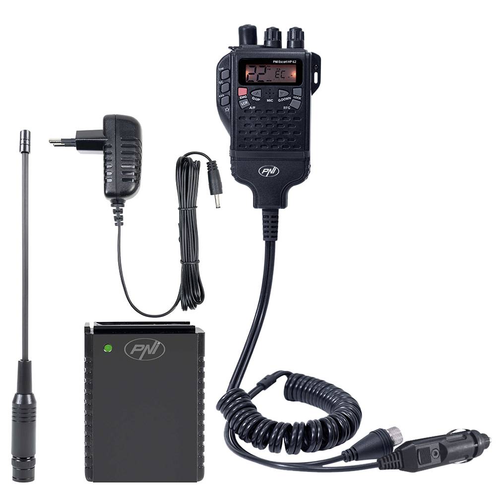 CB PNI Escort HP 62 Radiosender-Paket und PNI PB-HP62 Zubehör-Kit