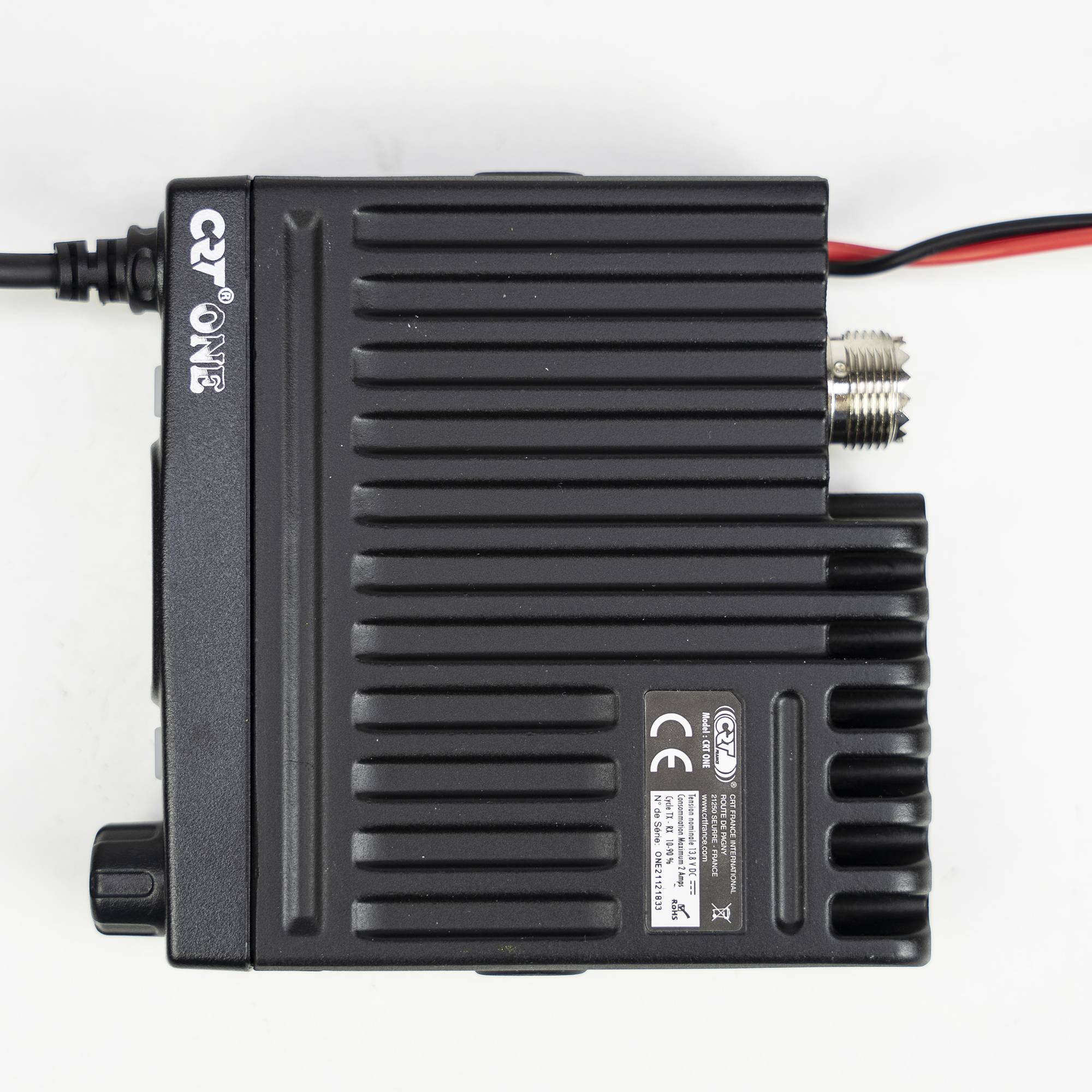 CB CRT One V-Radiosender mit Vox, S-Meter, 4 W, ASQ, 12 V, HF-Verstärkung