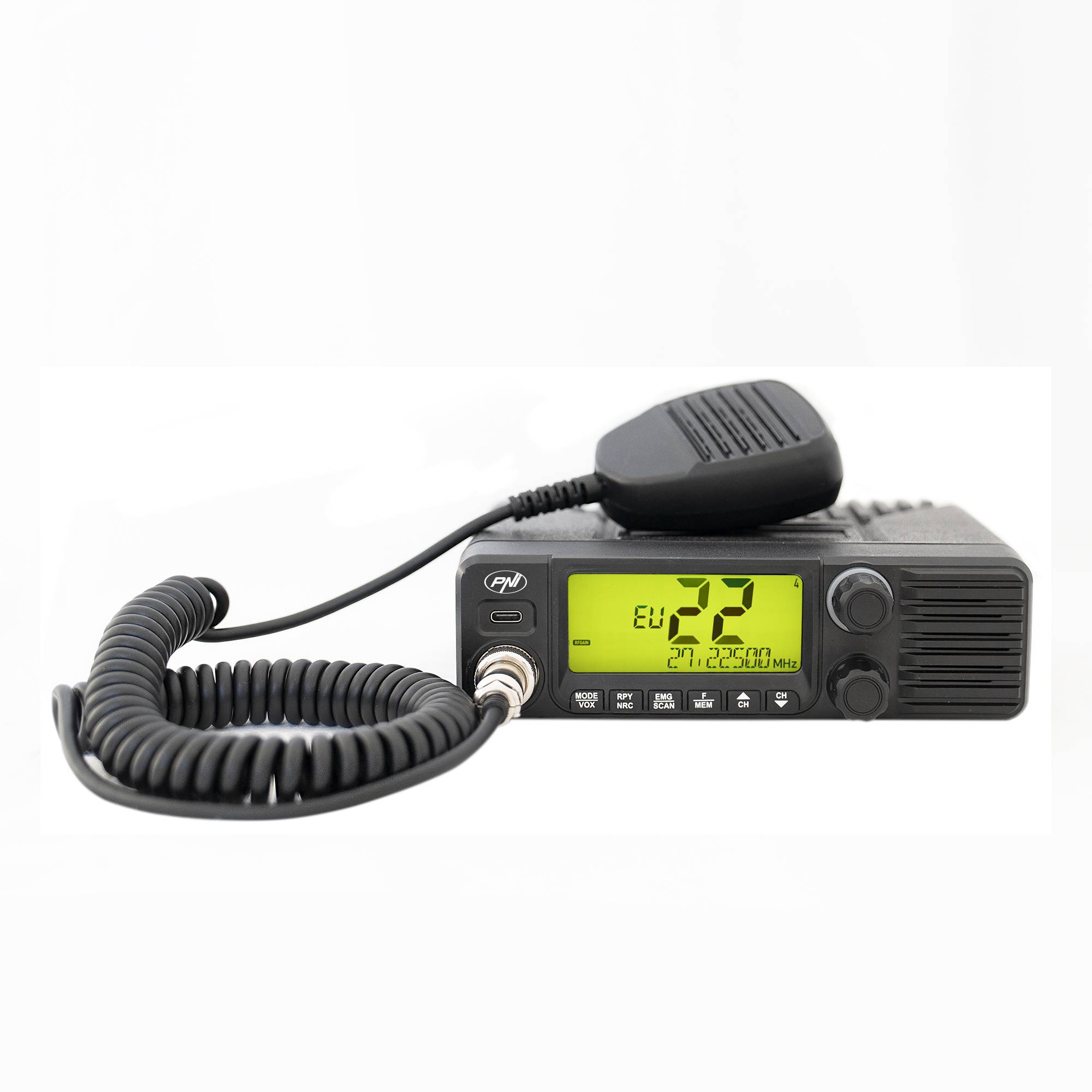 CB-Funkgerät PNI Escort HP 40 Multistandard, 4 W, AM, FM, 12–24 V, ASQ, RF-Verstärkung