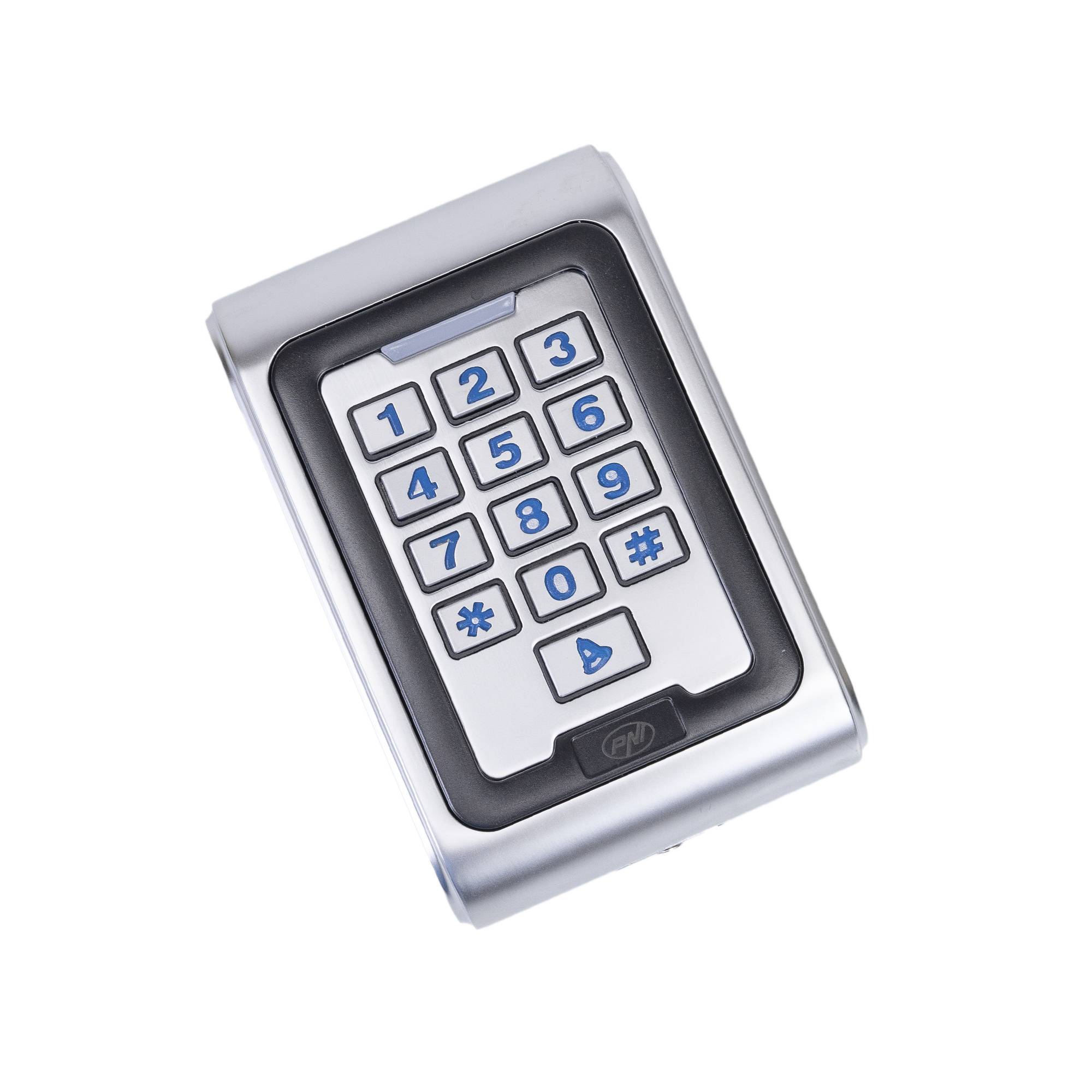 Zutrittskontrolltastatur PNI DK220, Standalone, außen und innen, IP65, mit 2 Relais