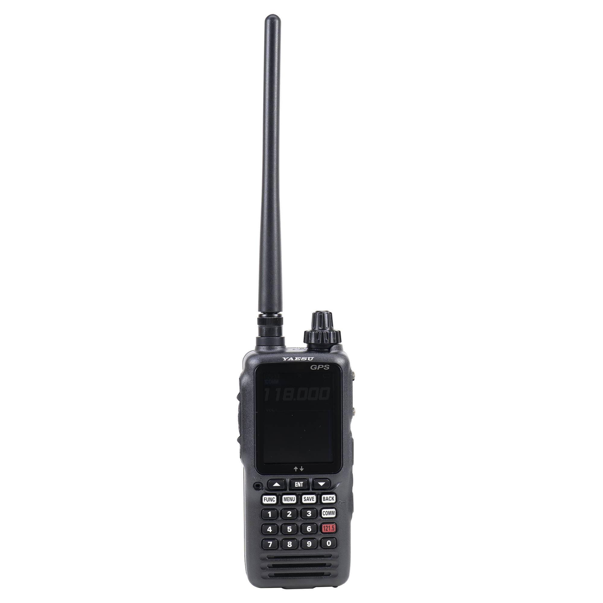 Yaesu FTA850L tragbares UKW-Funkgerät für die Luftfahrt 118.000–136.992 MHz, 66 Kanäle, 2200 mAh, IPX5