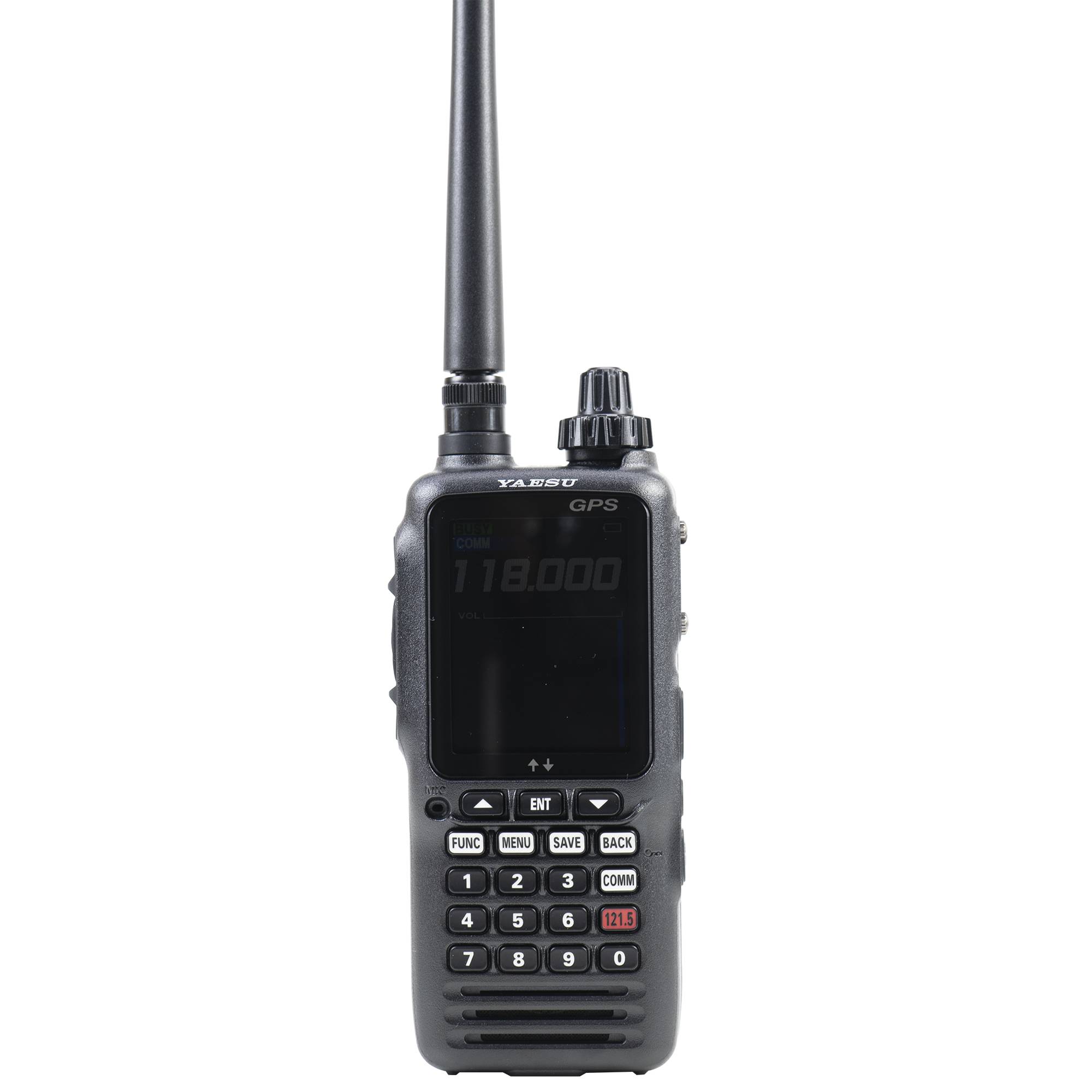 Yaesu FTA850L tragbares UKW-Funkgerät für die Luftfahrt 118.000–136.992 MHz, 66 Kanäle, 2200 mAh, IPX5