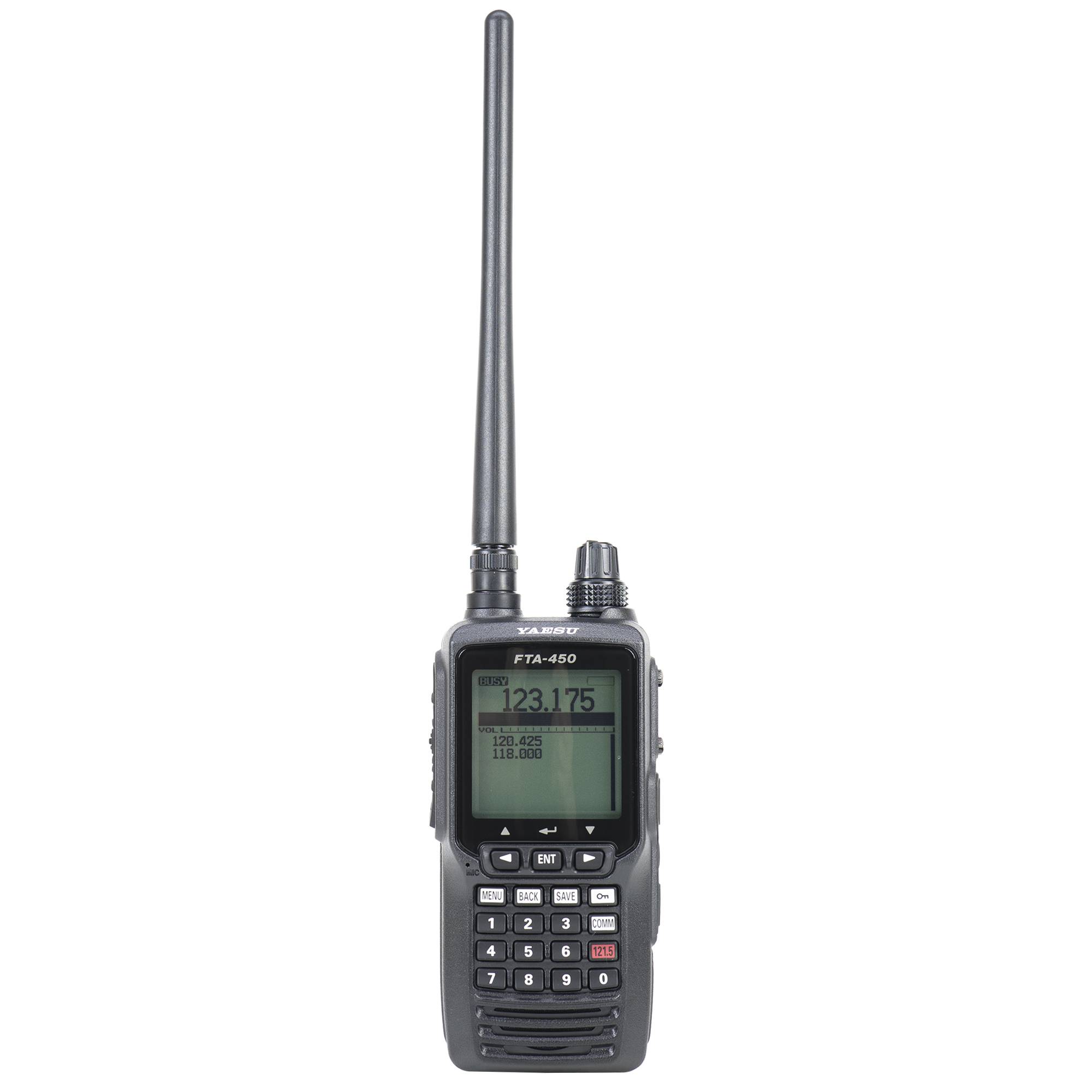 Yaesu FTA450L Tragbare UKW-Funkstation für die Luftfahrt 118.000–136.975 MHz, 2200 mAh