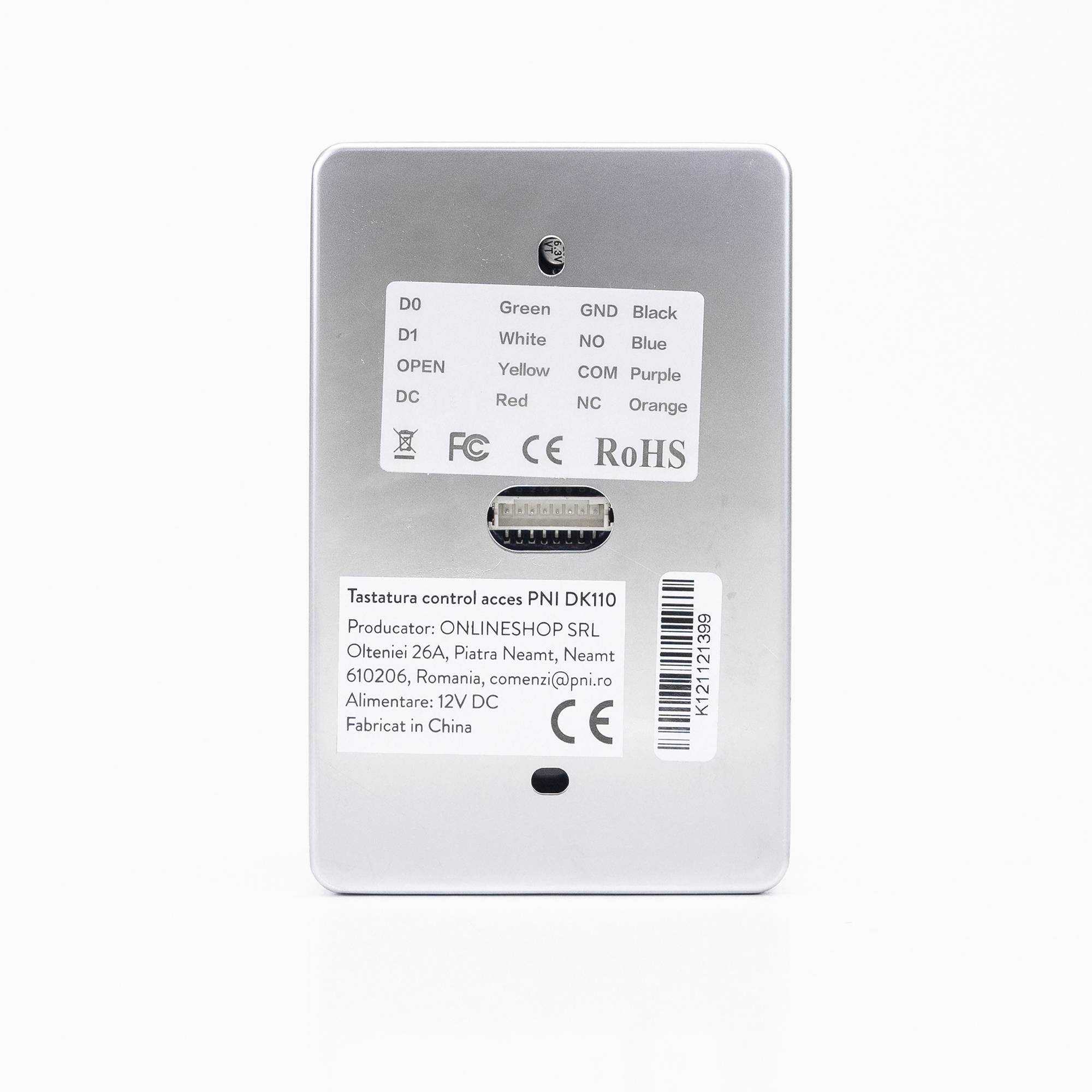 PNI DK110 Standalone-Zugangskontrolltastatur, Außen- und Innenbereich, IP54