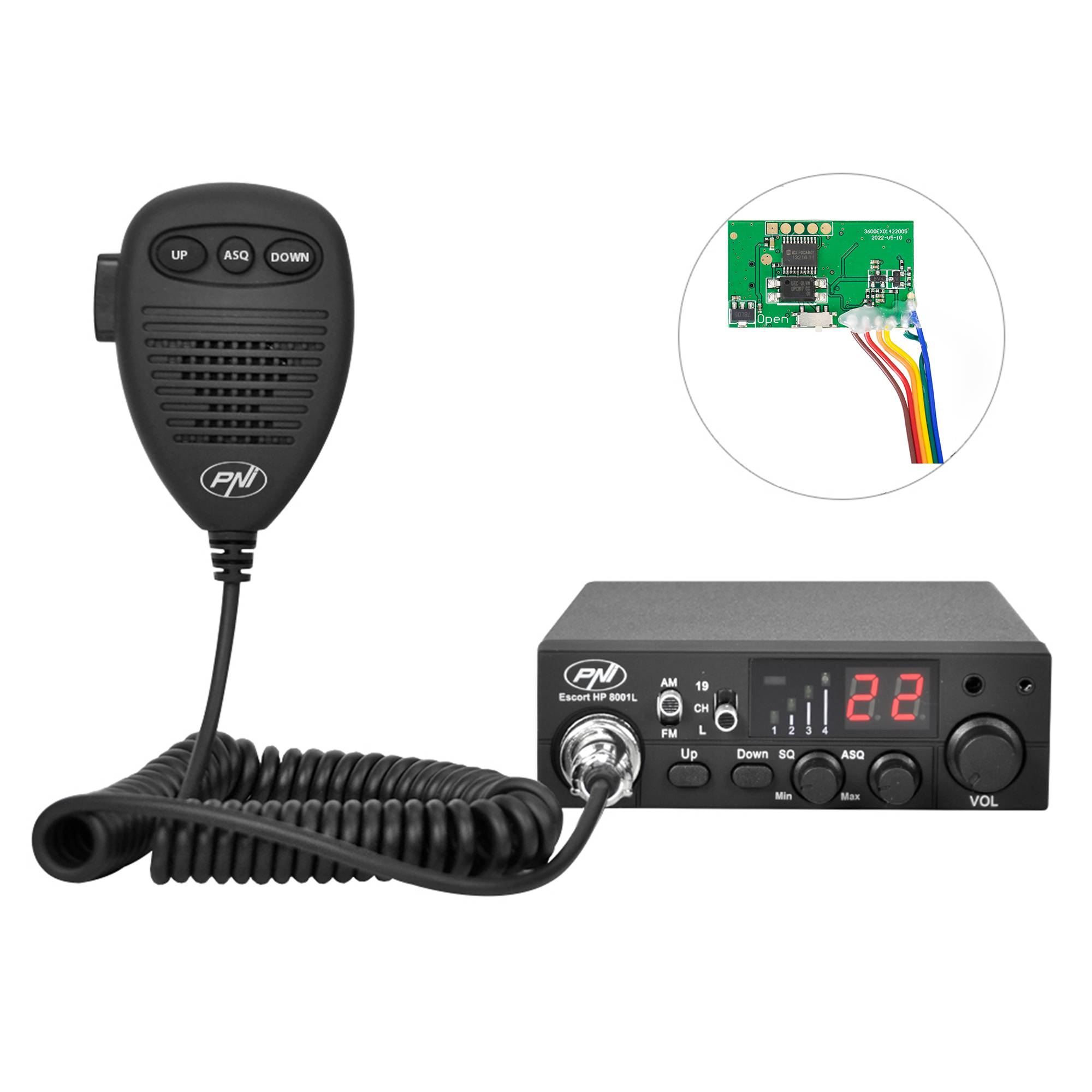 PNI Escort HP 8001L CB-Radiosender-Kit und PNI ECH01 Echo- und Roger-Beep-Modul