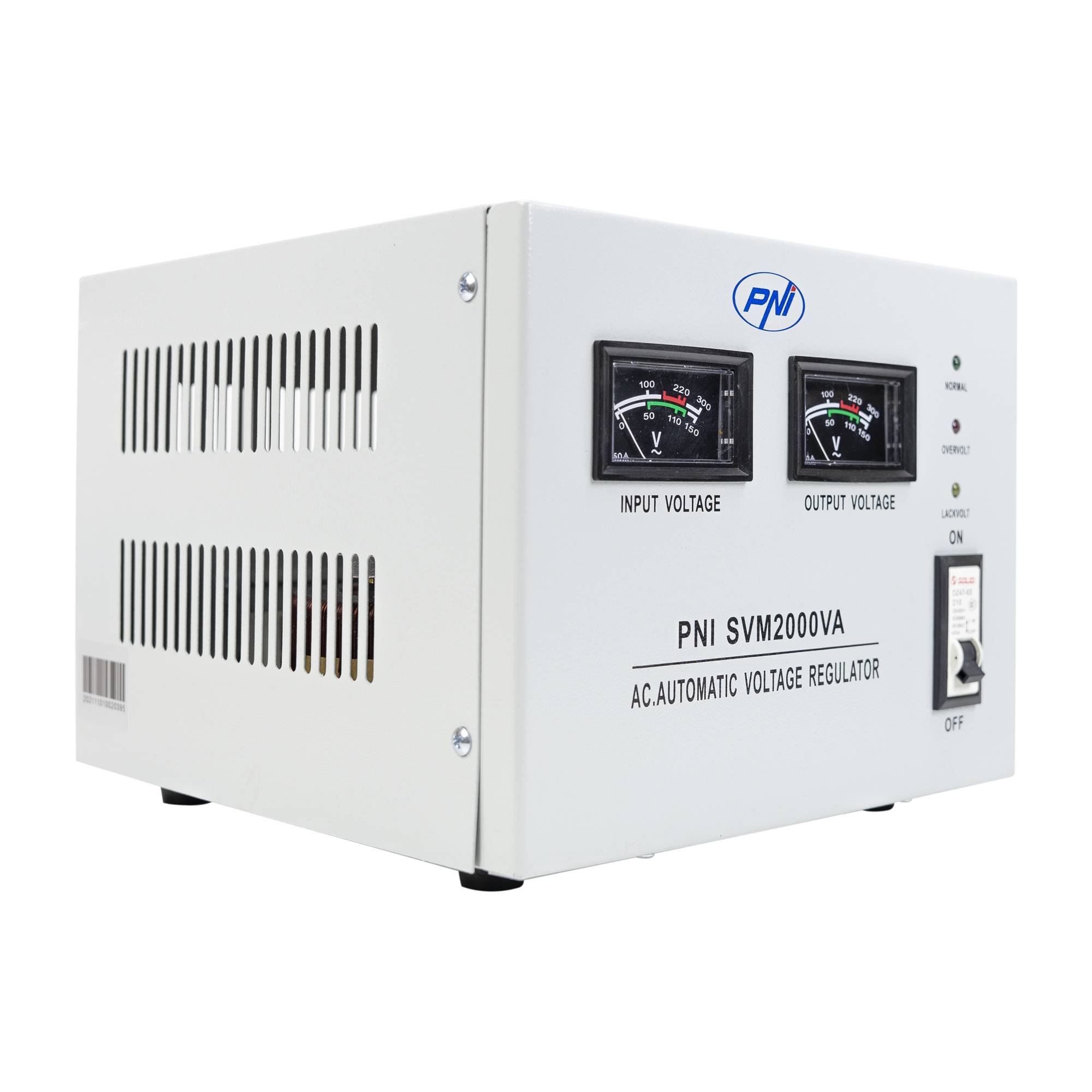 PNI SVM2000VA Spannungsstabilisator mit Servomotor, 1600 W, 7,2 A, 230 V Ausgang