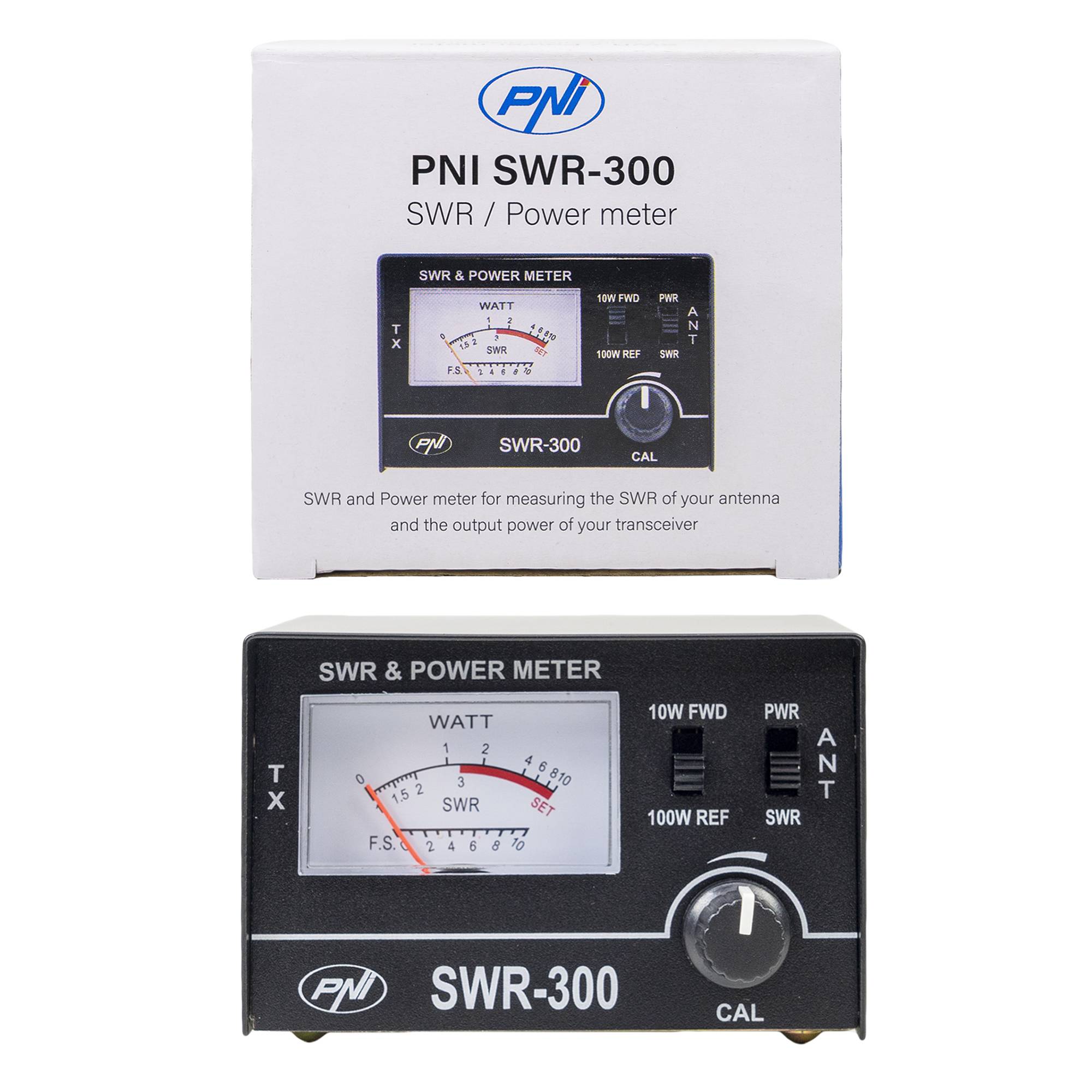 Reflektometer PNI SWR-300 PWR-SWR-Messgerät zur Messung des SWR von Radioantennen im Frequenzbereich 26–30 MHz und der Leistung von CB-Radiosendern