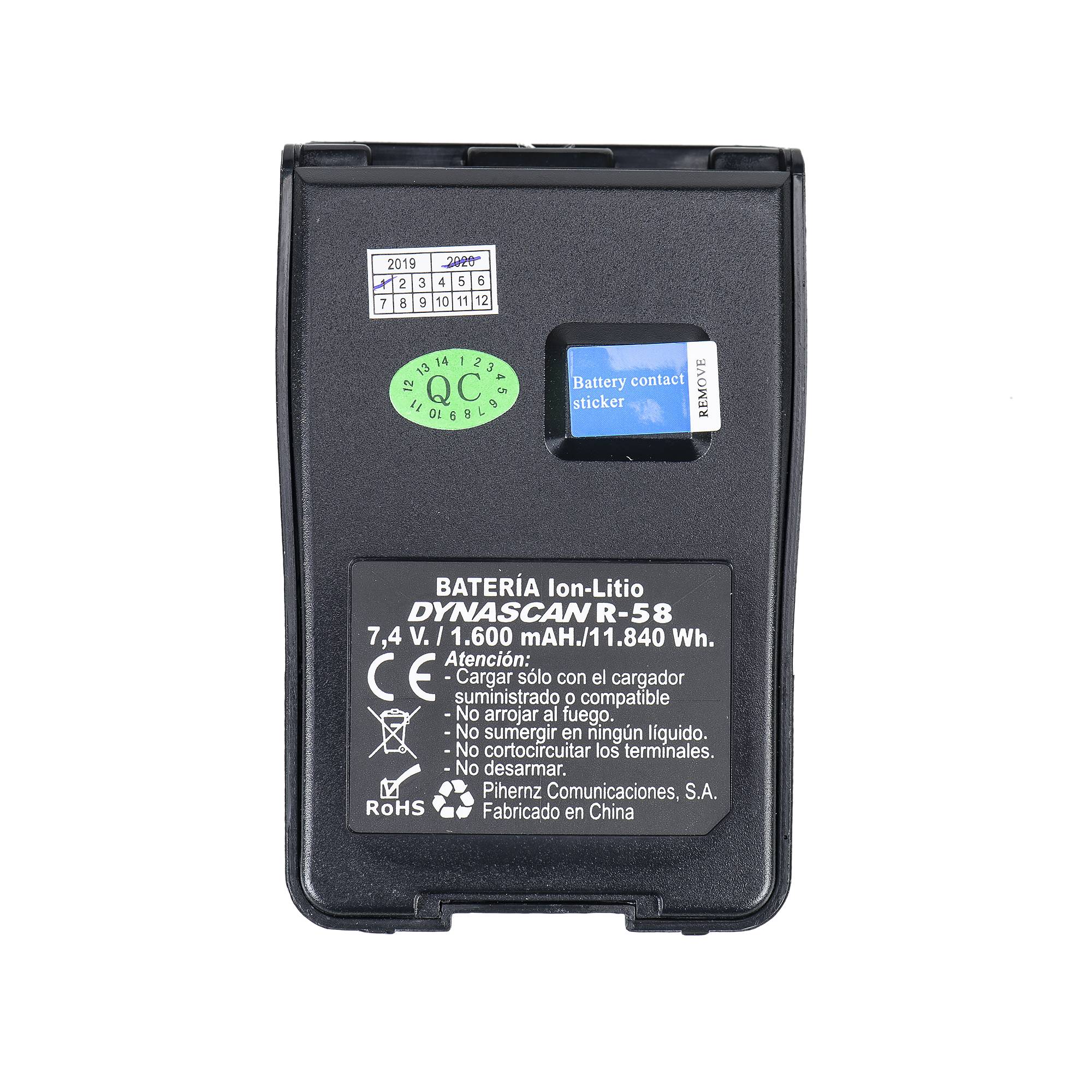 Akku für tragbaren Radiosender PMR PNI Dynascan R-58, Li-Ion, 1600mAh