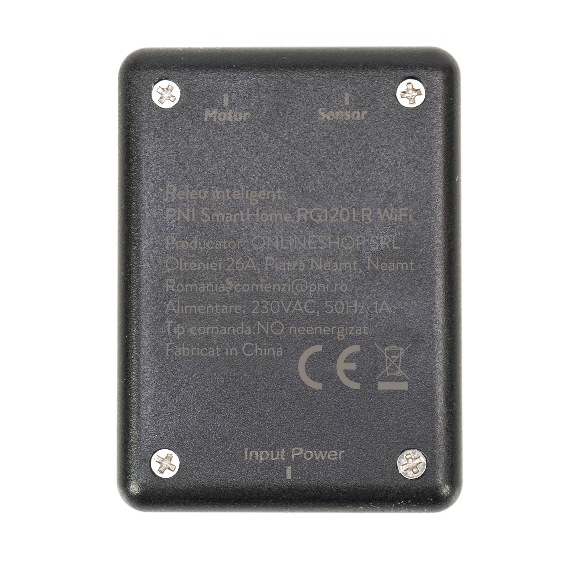 PNI SmartHome RG120LR WiFi-Smart-Relais für internetgesteuerte Garagentor- / Toröffnungsbefehle mit Tuya Smart App, kompatibel mit Amazon Alexa und