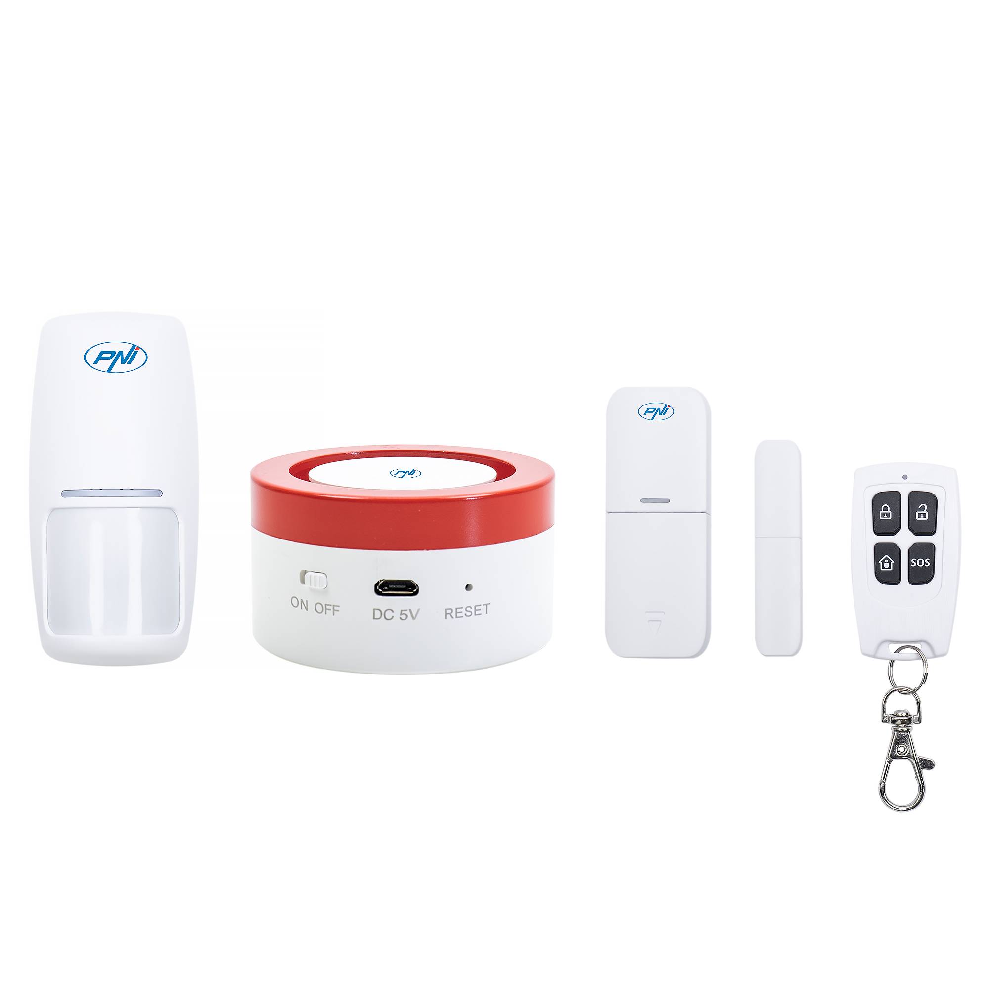 PNI Safe House PG600LR Funkalarmsystem, Smart Home Security System, Funkverbindung, Einbruchalarm, Funkalarm, Smart Alert über TUYA iOS / Android