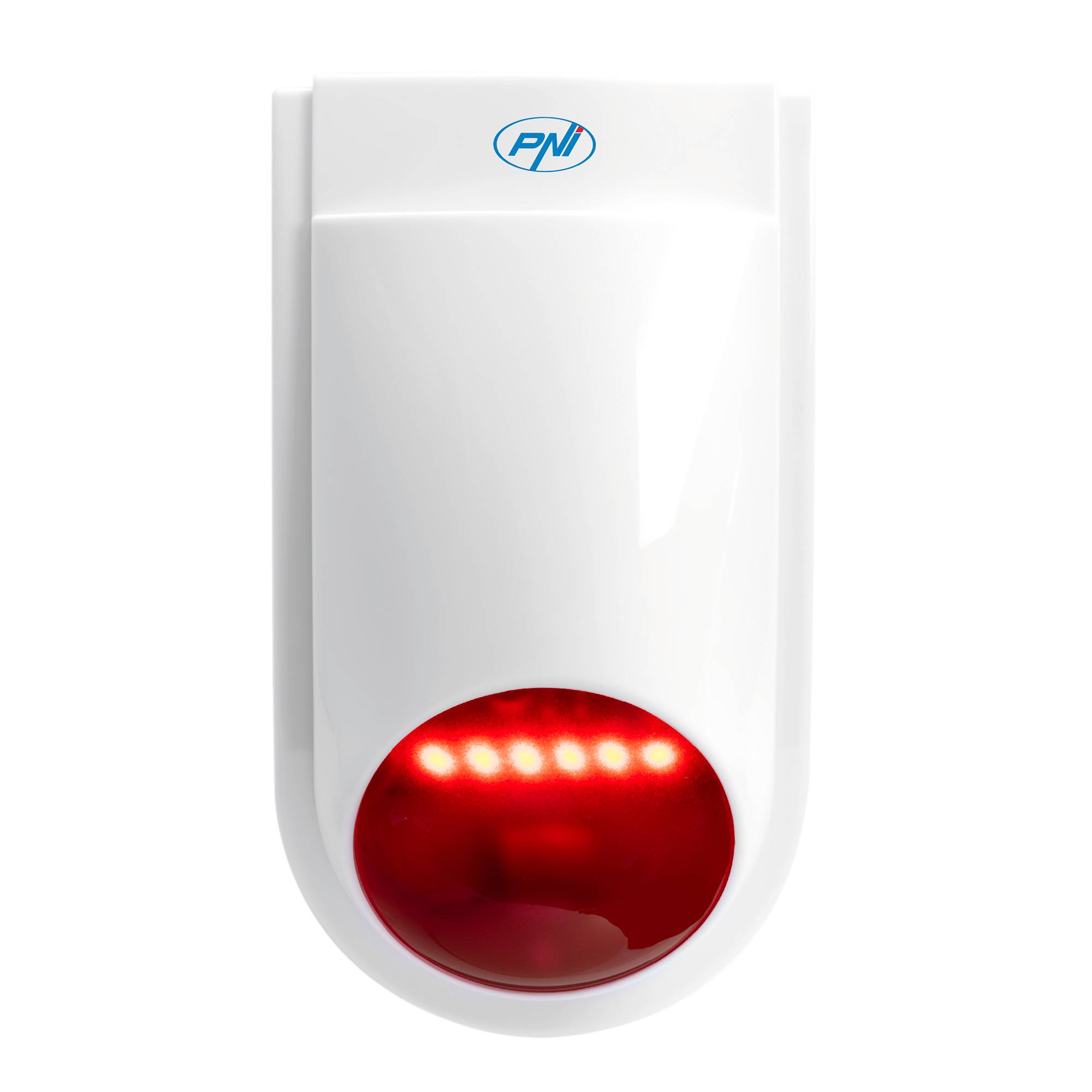 PNI SafeHouse HS007LR Funk-Außensirene, mit Batterie und Netzteil, für PNI HS600 und HS650 Funkalarmsysteme
