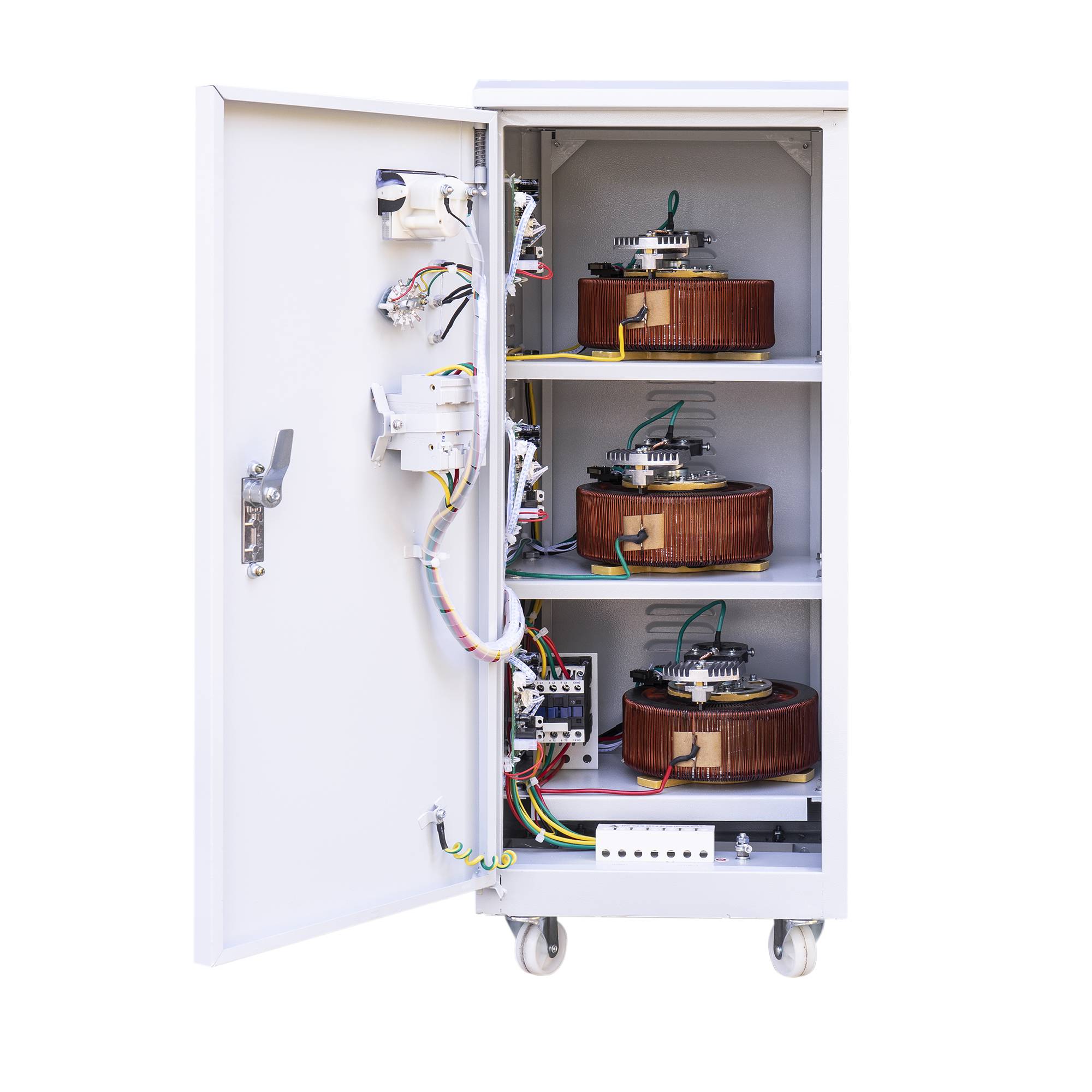 Dreiphasiger Spannungsstabilisator PNI SVT-10K mit Servomotor, 10000VA, 8000W, 380V Ausgang