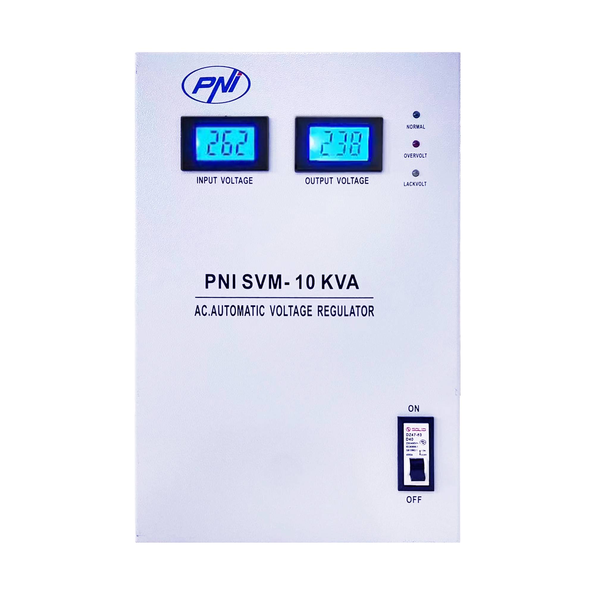 Einphasiger Spannungsstabilisator PNI SVM-10K mit Servomotor 10000VA, 8000W, Ausgang 230V