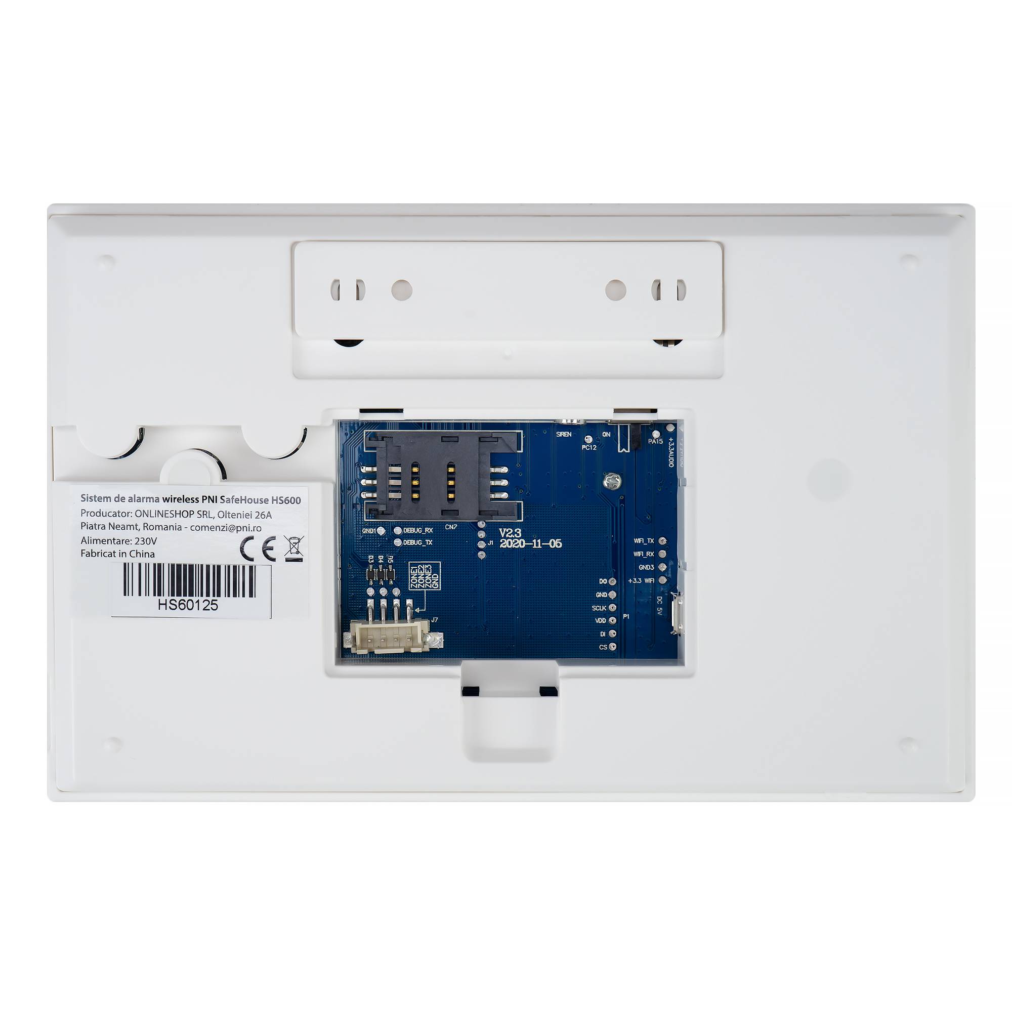 Das drahtlose Alarmsystem PNI SafeHouse HS600 Wifi GSM 4G unterstützt 90 drahtlose Zonen und 3 drahtgebundene Zonen und ist mit der Tuya