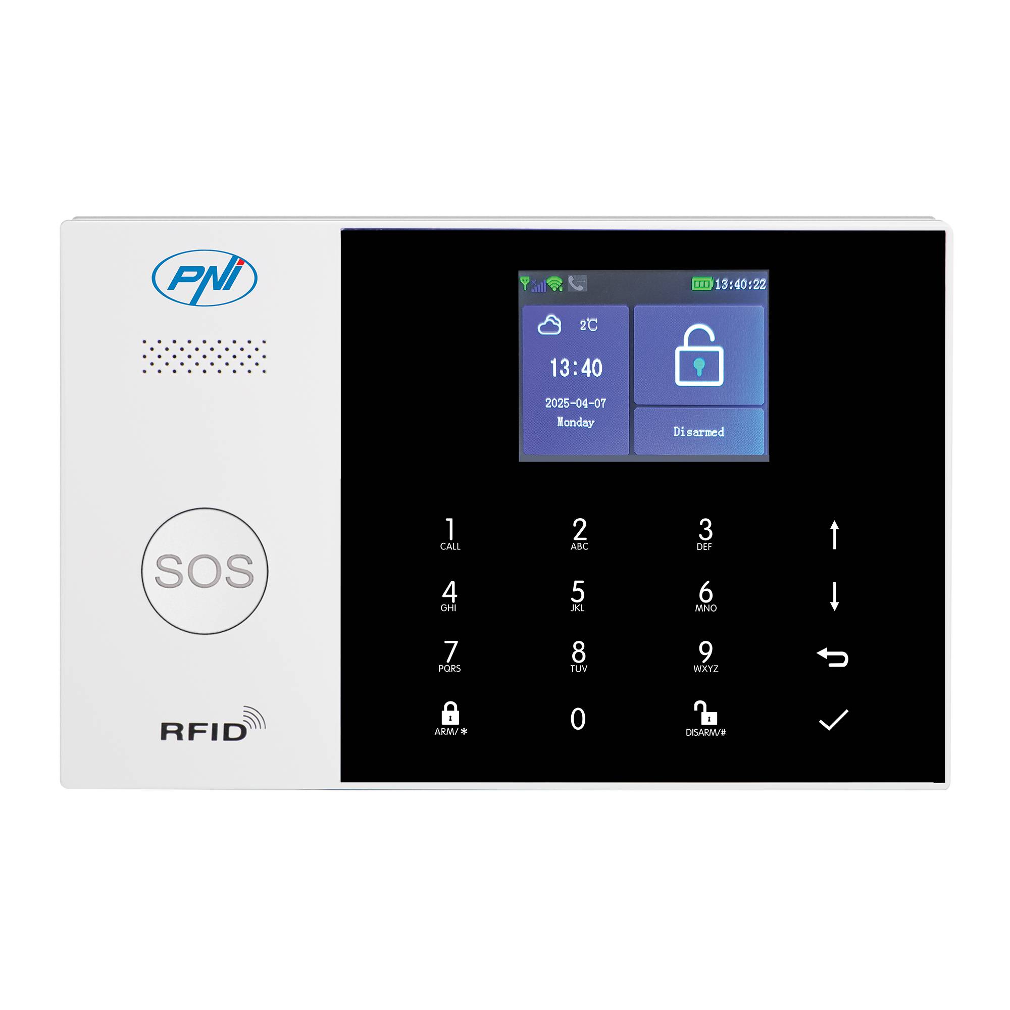 Das drahtlose Alarmsystem PNI SafeHouse HS600 Wifi GSM 4G unterstützt 90 drahtlose Zonen und 3 drahtgebundene Zonen und ist mit der Tuya