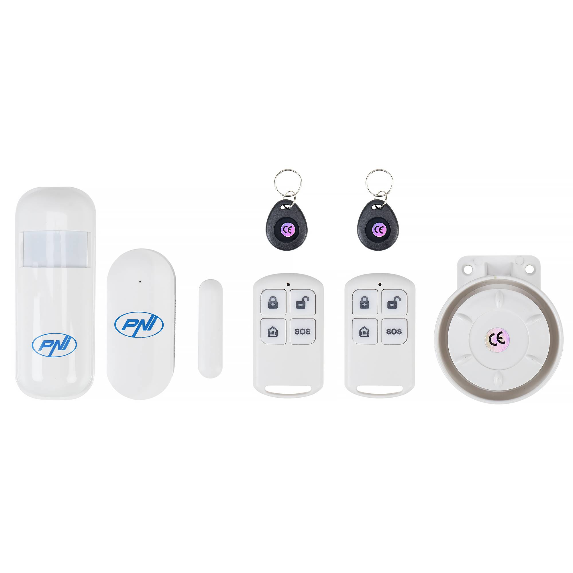 Das drahtlose Alarmsystem PNI SafeHouse HS600 Wifi GSM 4G unterstützt 90 drahtlose Zonen und 3 drahtgebundene Zonen und ist mit der Tuya