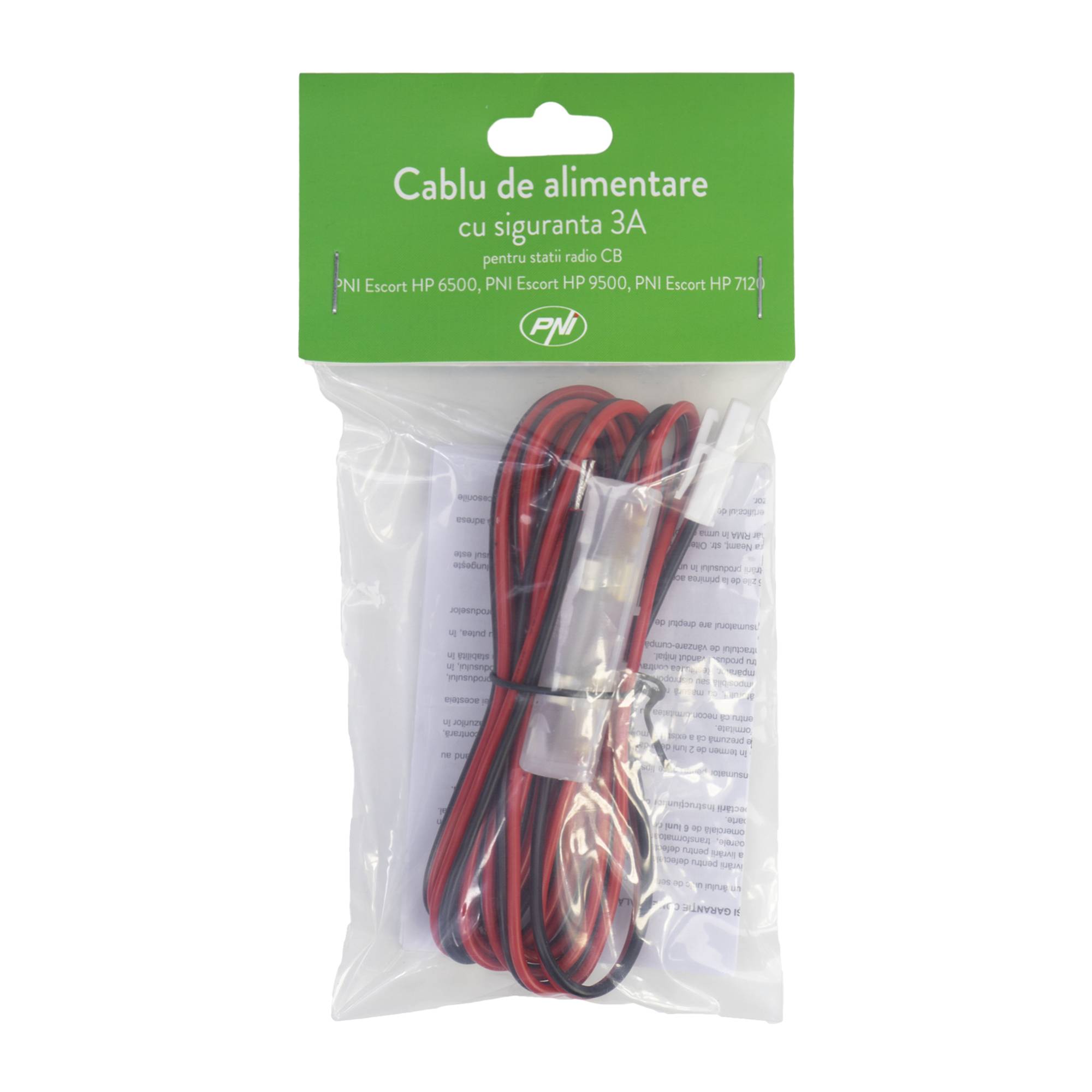 PNI Sicherheitsstromkabel und Stecker für CB PNI HP 6500, HP 7120 und PNI HP 9500 Funkstationen, 3A Sicherheit