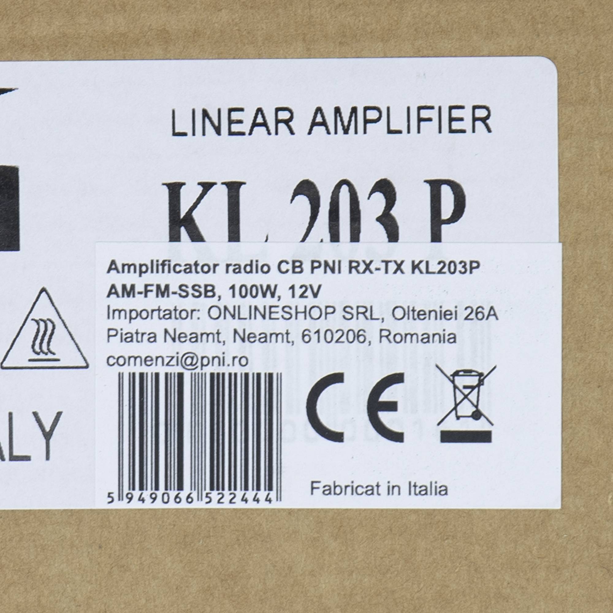 CB PNI RX-TX KL203P Funkverstärker, AM-FM-SSB, 100W, 12V