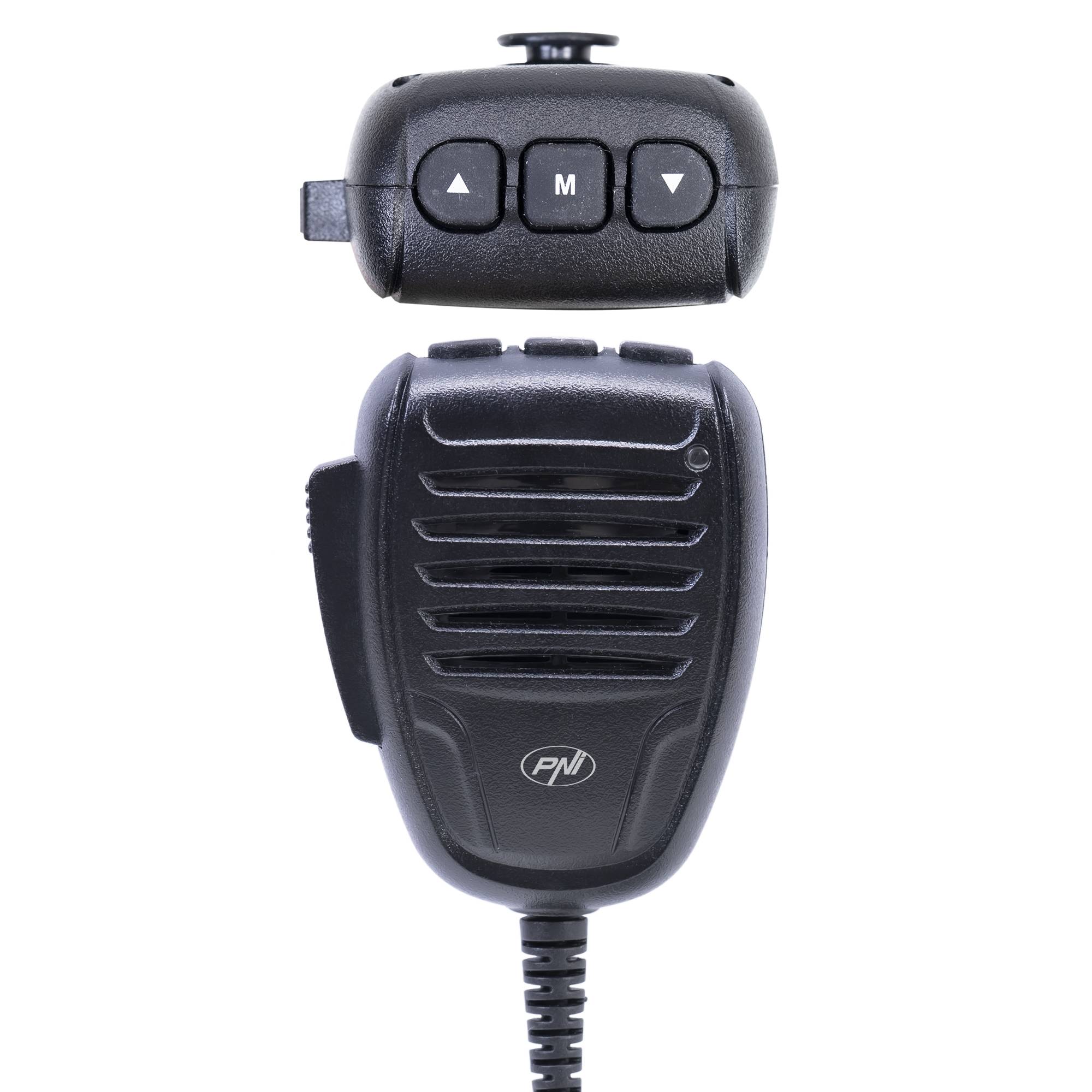 Mikrofon PNI VX6500 mit VOX-Funktion, mit RJ11-Stecker, für CB-Funkstationen PNI HP 6500 und PNI HP 7120
