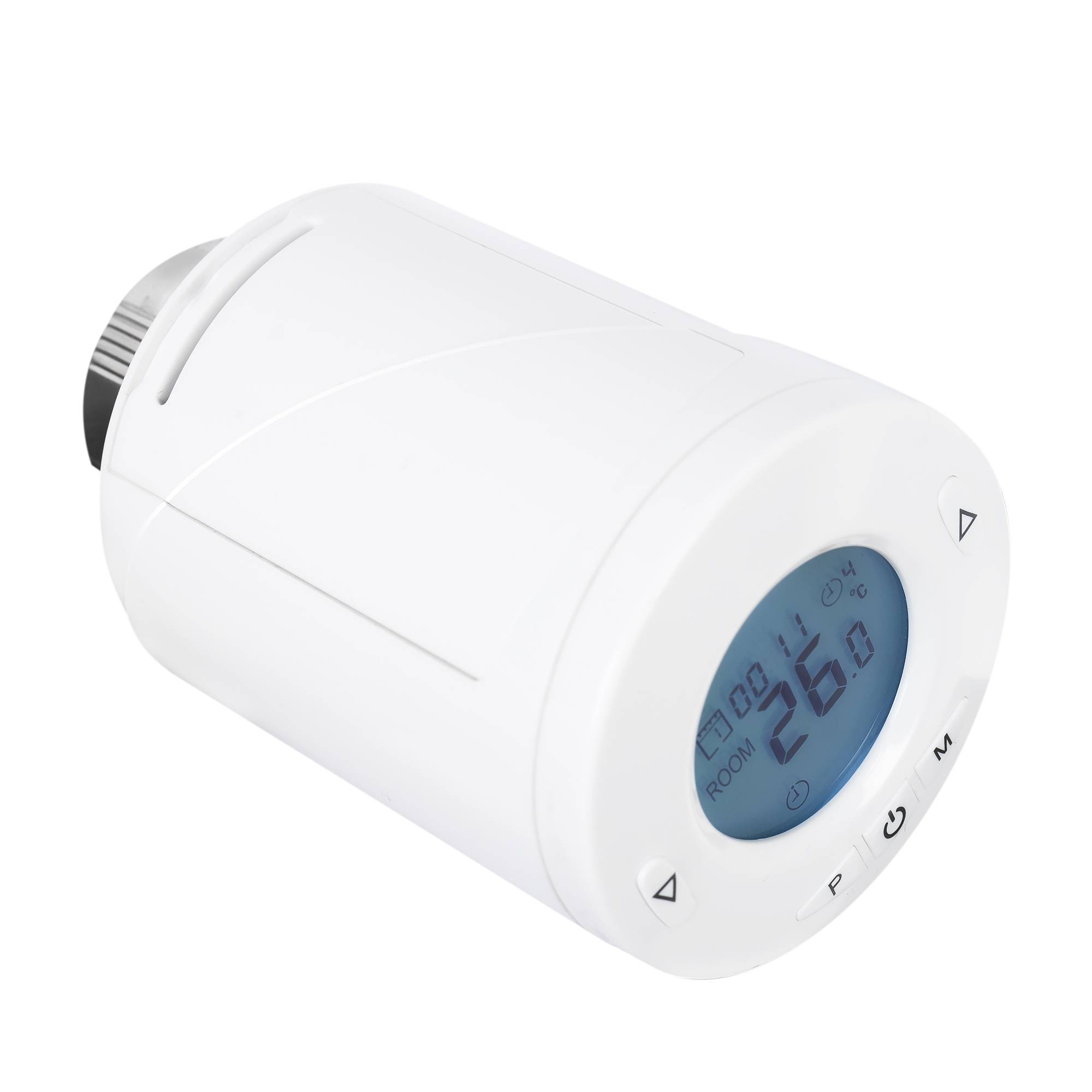 Intelligenter Thermostatkopf PNI CT25T für Kühler, drahtlose Verbindung mit PNI CT25WIFI Hub mit Internetsteuerung, mobile Tuya Smart-Anwendung