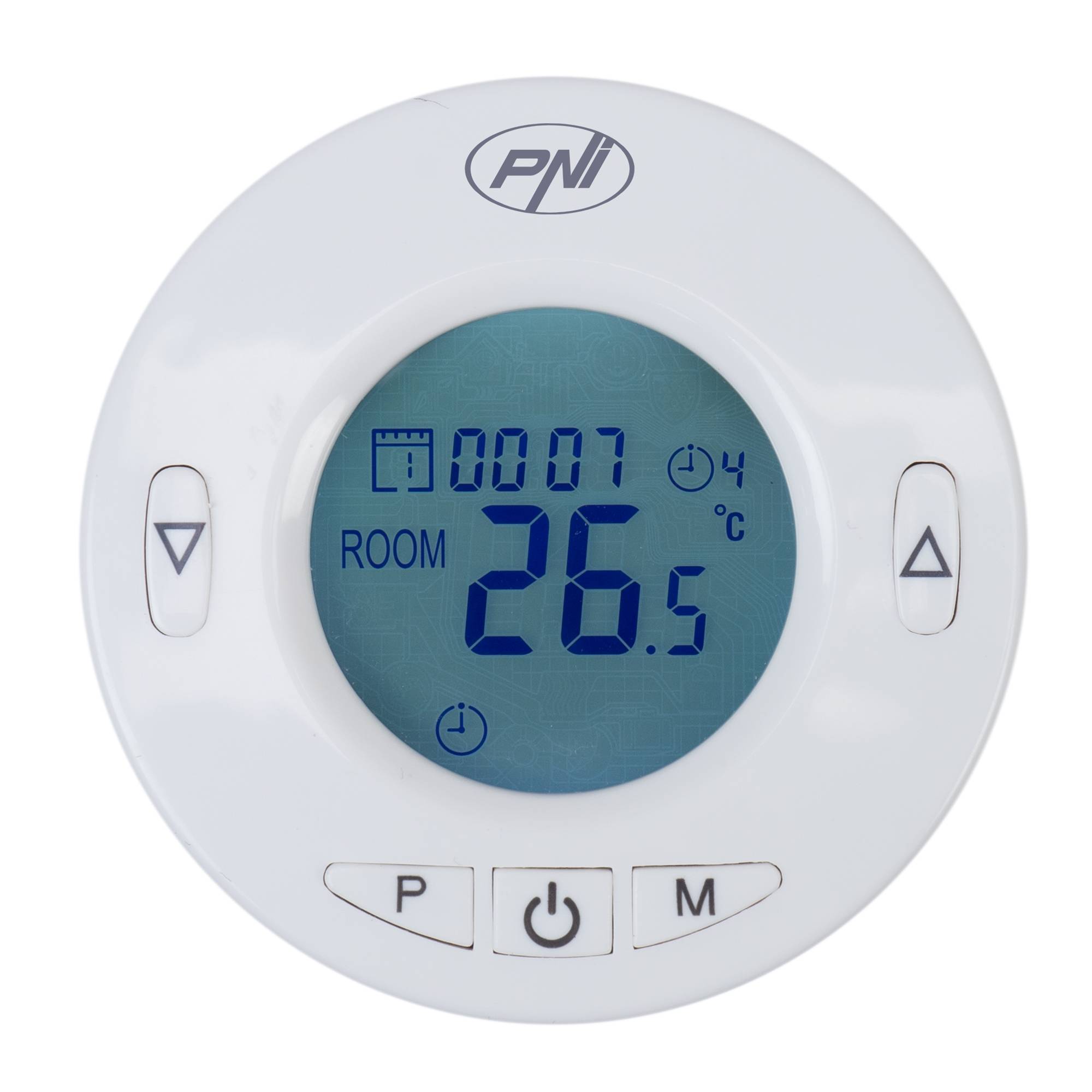 Intelligenter Thermostatkopf PNI CT25T für Kühler, drahtlose Verbindung mit PNI CT25WIFI Hub mit Internetsteuerung, mobile Tuya Smart-Anwendung