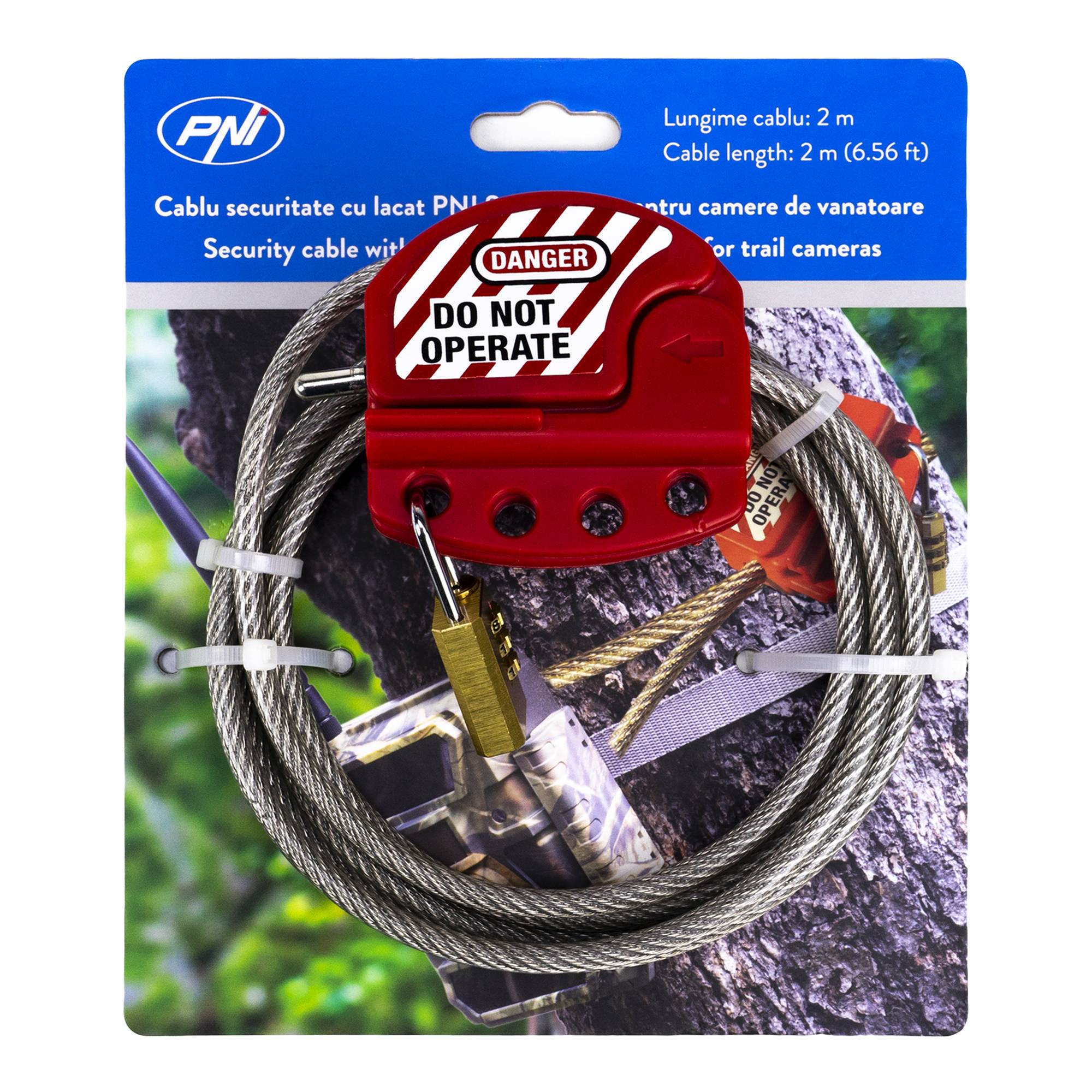 PNI Smart Lock Sicherheitskabel für PNI 400C, 350C, 280C, 480C Jagdkameras
