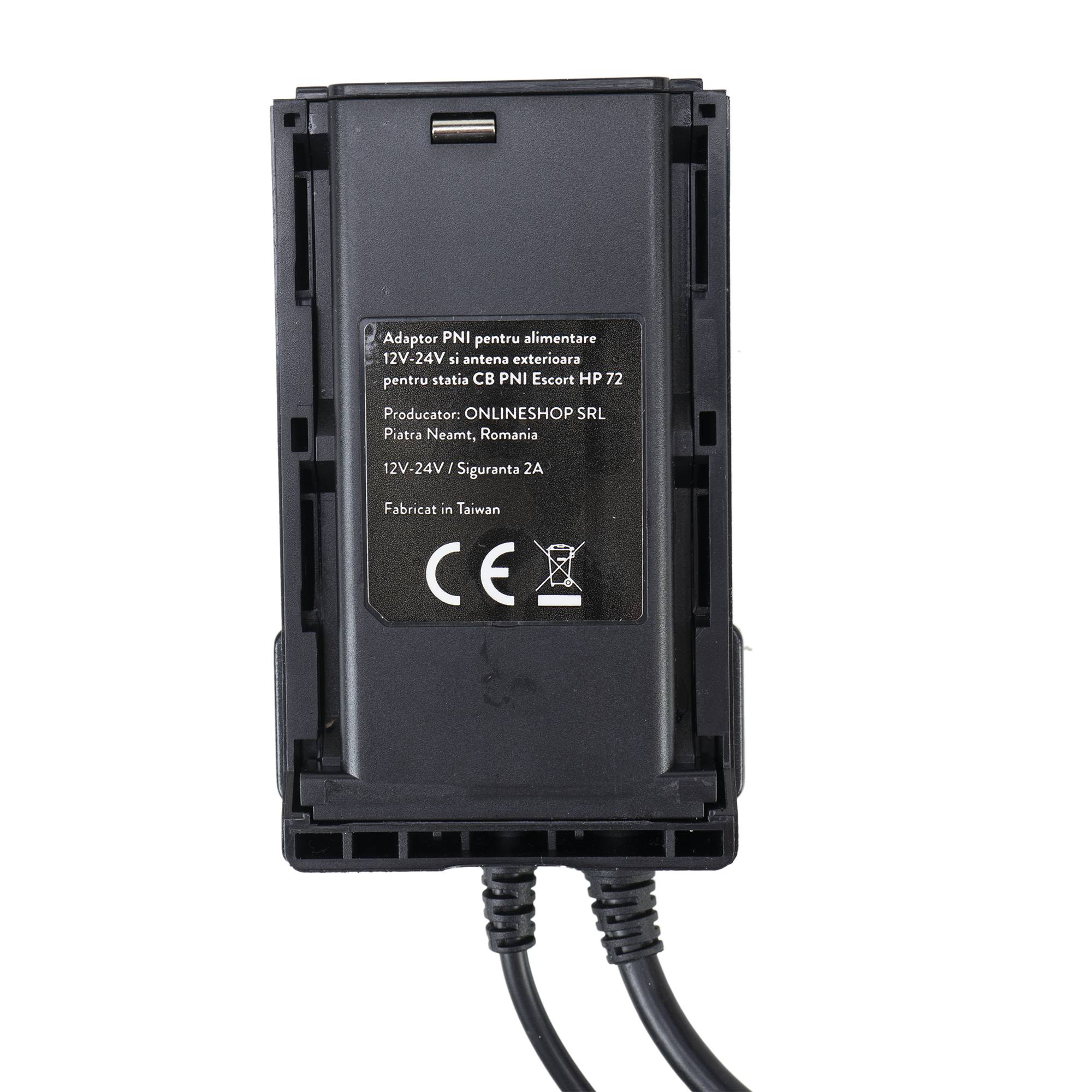 PNI-Adapter für 12V-24V-Netzteil und Außenantenne für tragbaren CB-Radiosender PNI Escort HP 72