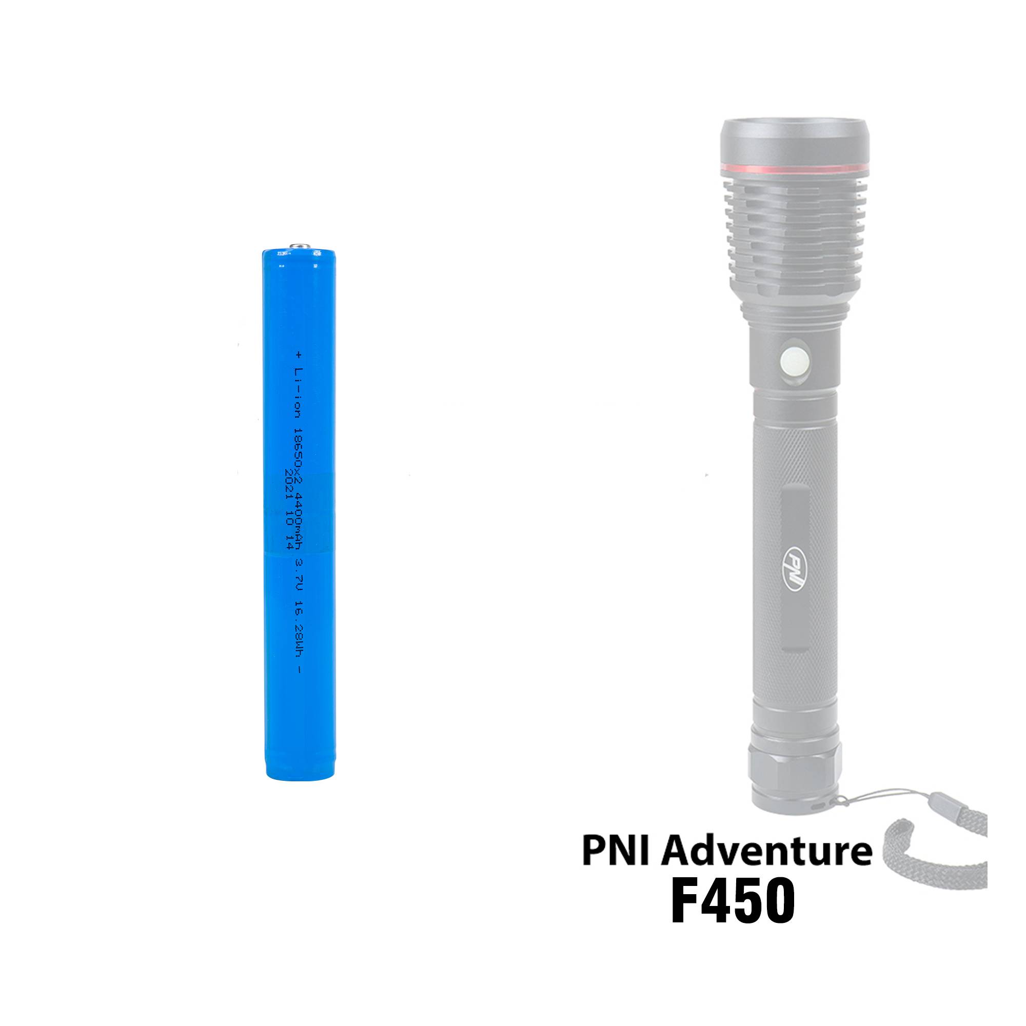 Batterieblock 18650 PNI 450 3.7V für PNI Adventure F450 Taschenlampen