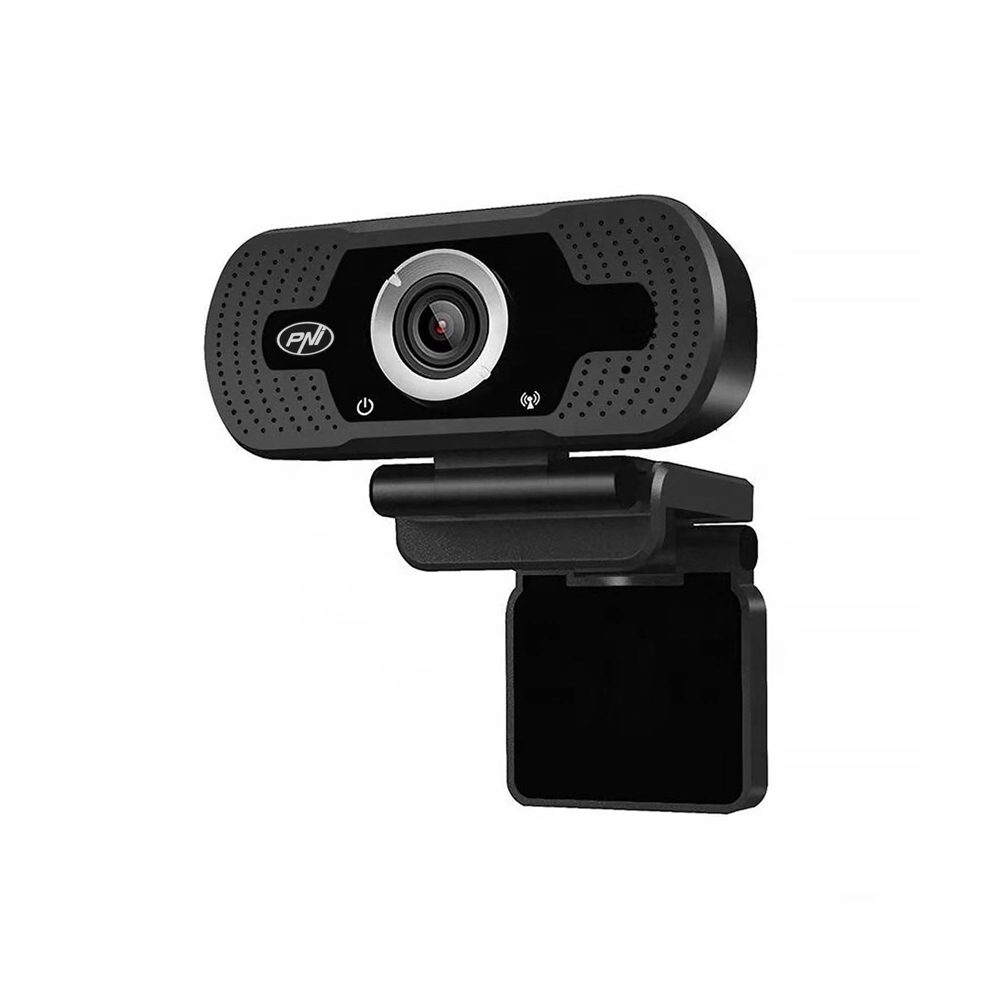 PNI CW2860 Full HD 4MP-Webcam, USB, Clip-On, eingebautes Mikrofon, PC / Laptop-Verbindung, @ 30fps, automatische Farbkorrektur