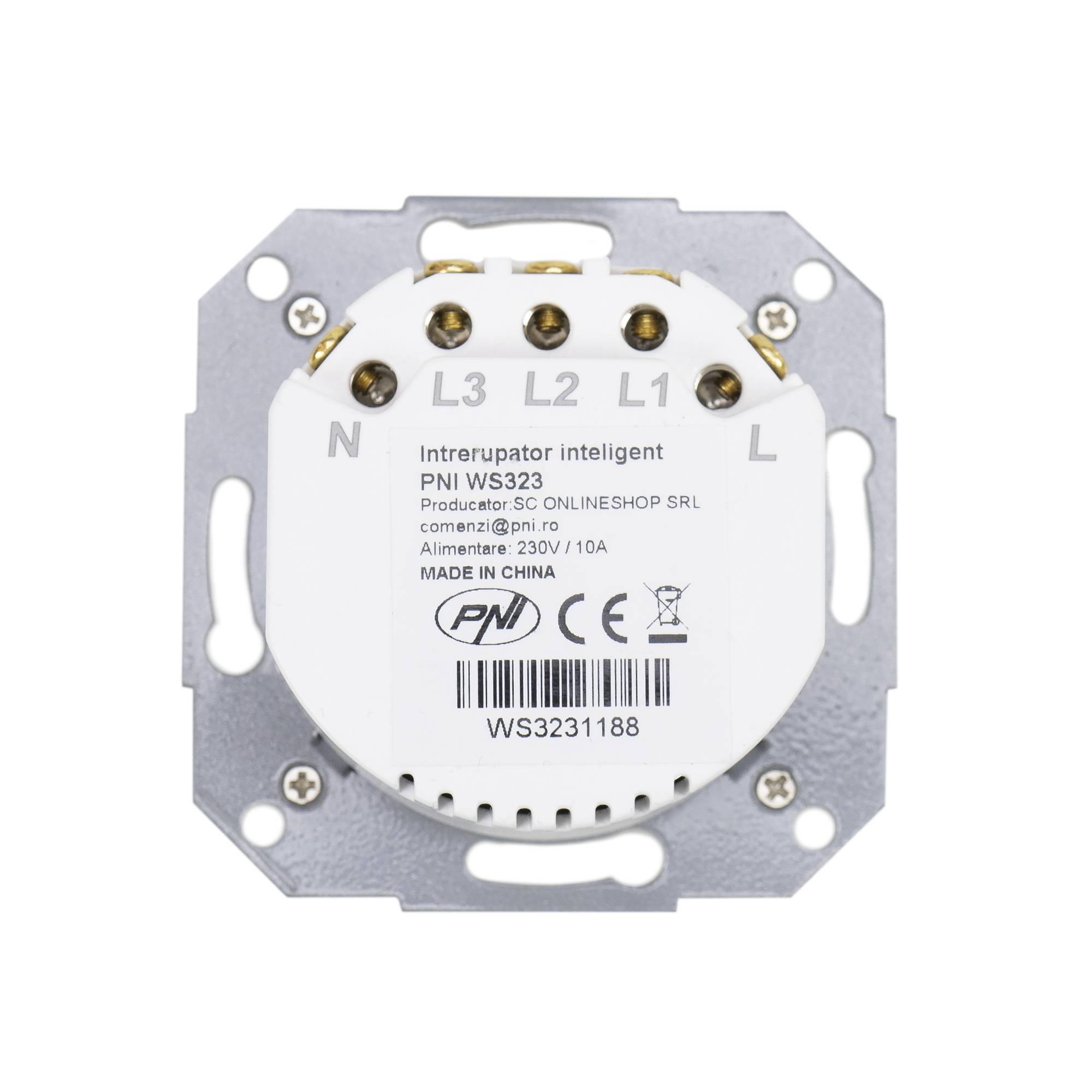 PNI SmartHome WS323 Dreifacher Smart Switch für Internet Light Control, kompatibel mit der TuyaSmart APP