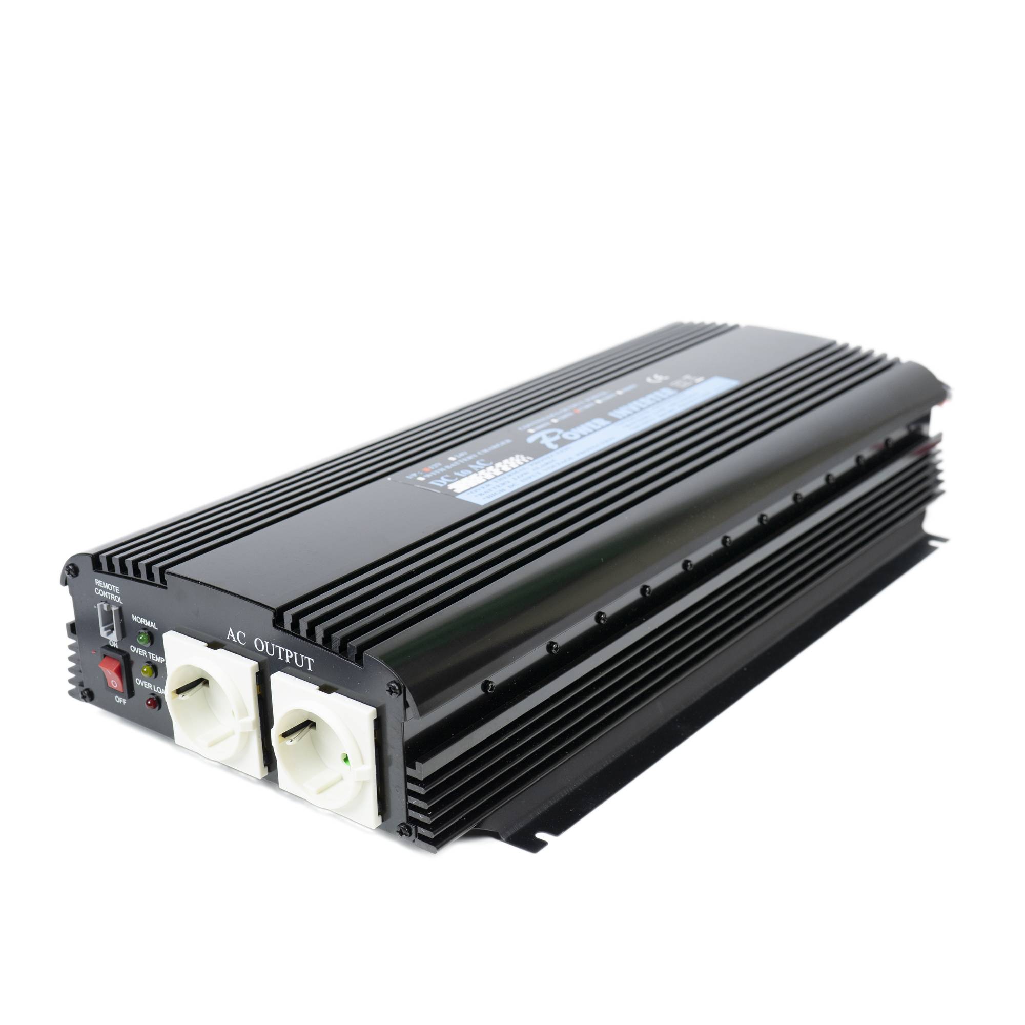 RO: Invertor de tensiune President 1700W alimentare 12V, iesire 230V, unda sinus modificata, telecomanda inclusa