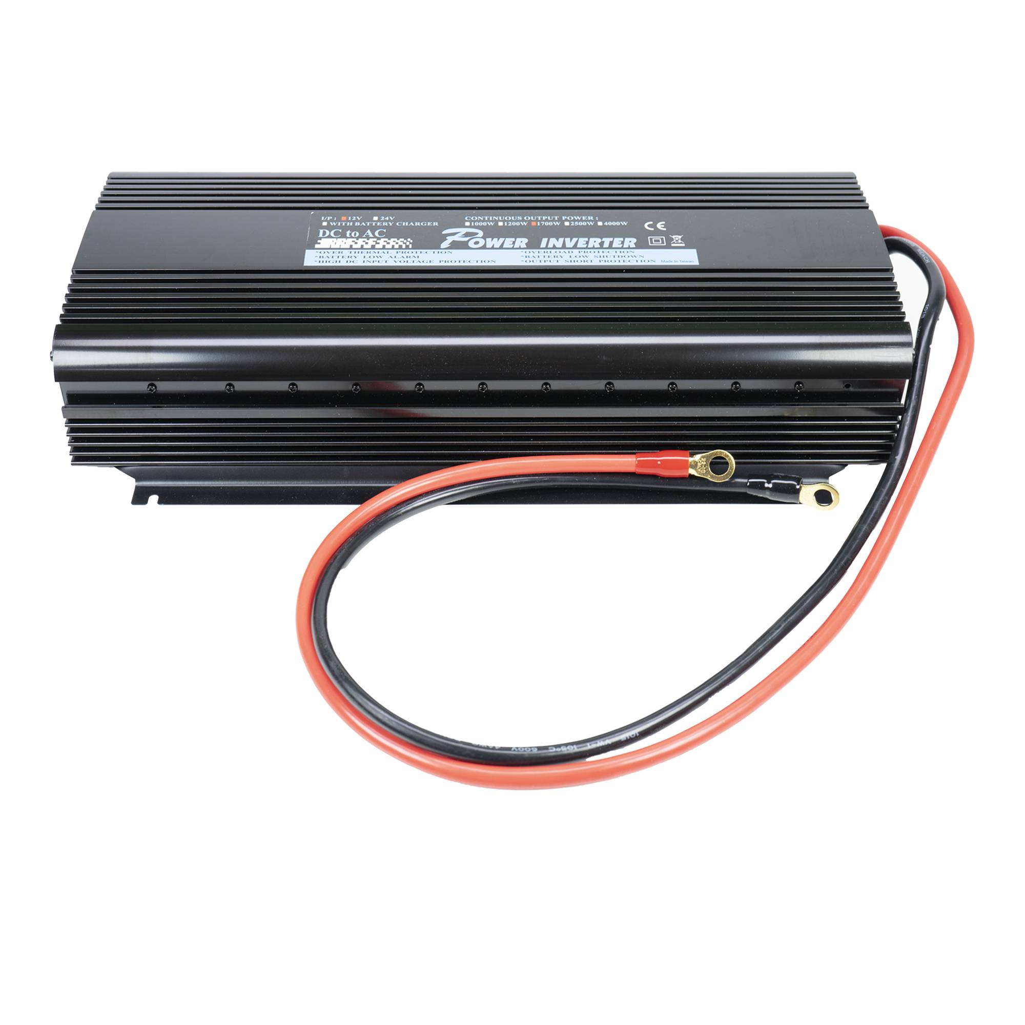 RO: Invertor de tensiune President 1700W alimentare 12V, iesire 230V, unda sinus modificata, telecomanda inclusa