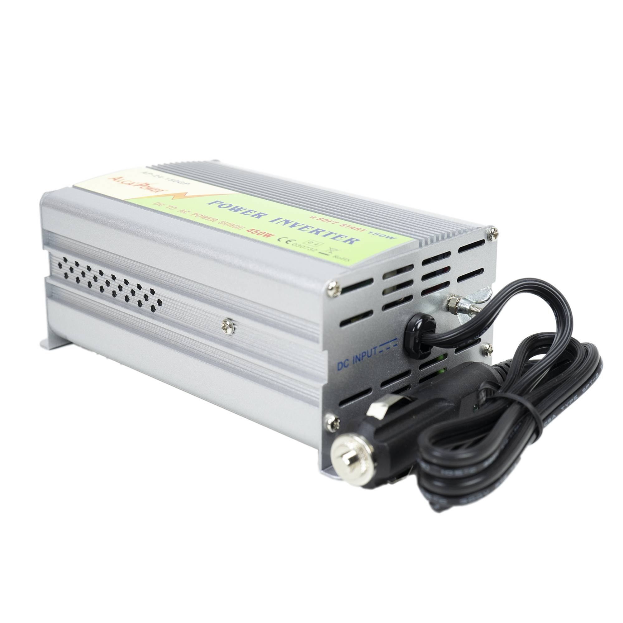 RO: Invertor de tensiune AlcaPower by President 150W alimentare 24V, iesire 230V, Soft Start, unda sinus modificata, mufa de bricheta