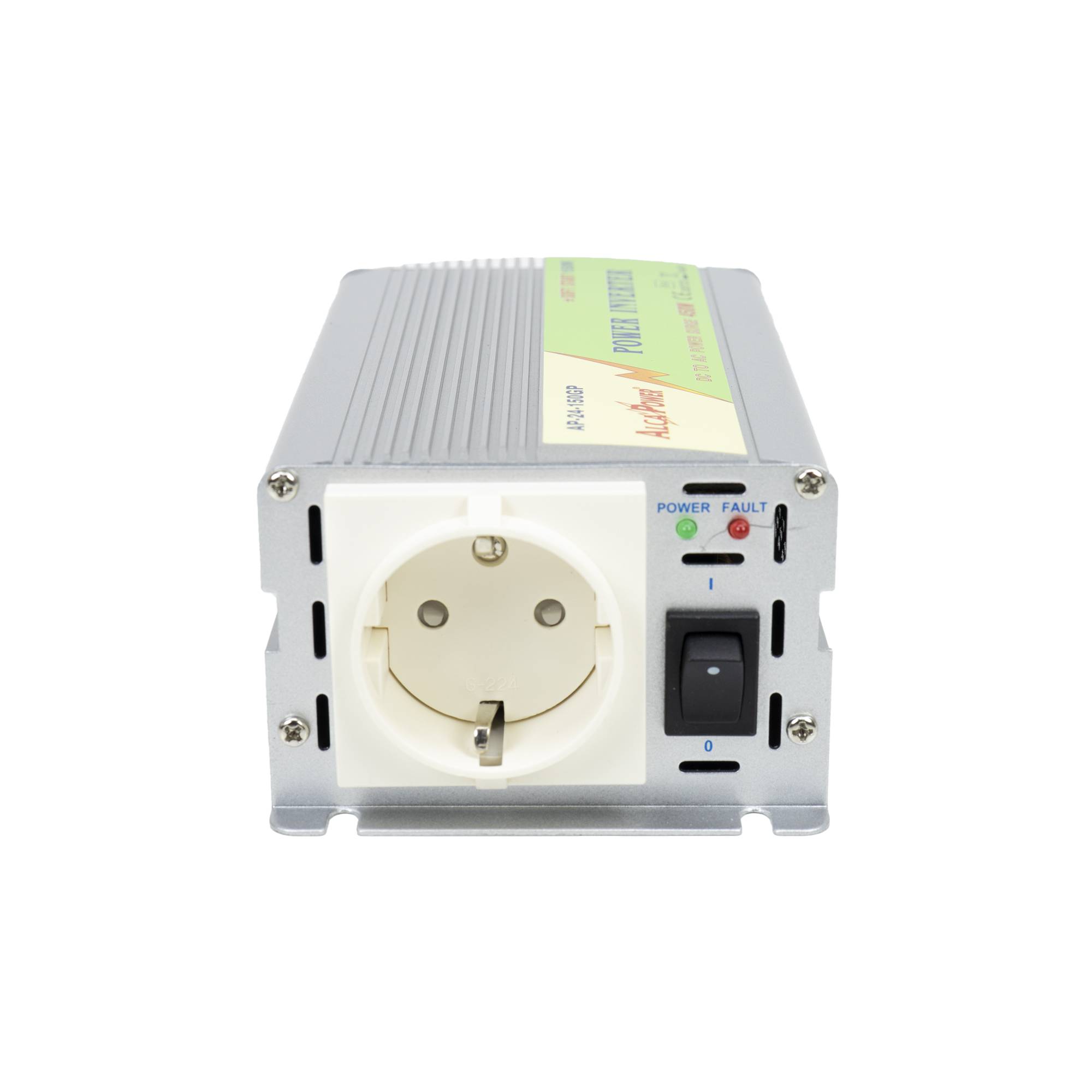 RO: Invertor de tensiune AlcaPower by President 150W alimentare 24V, iesire 230V, Soft Start, unda sinus modificata, mufa de bricheta
