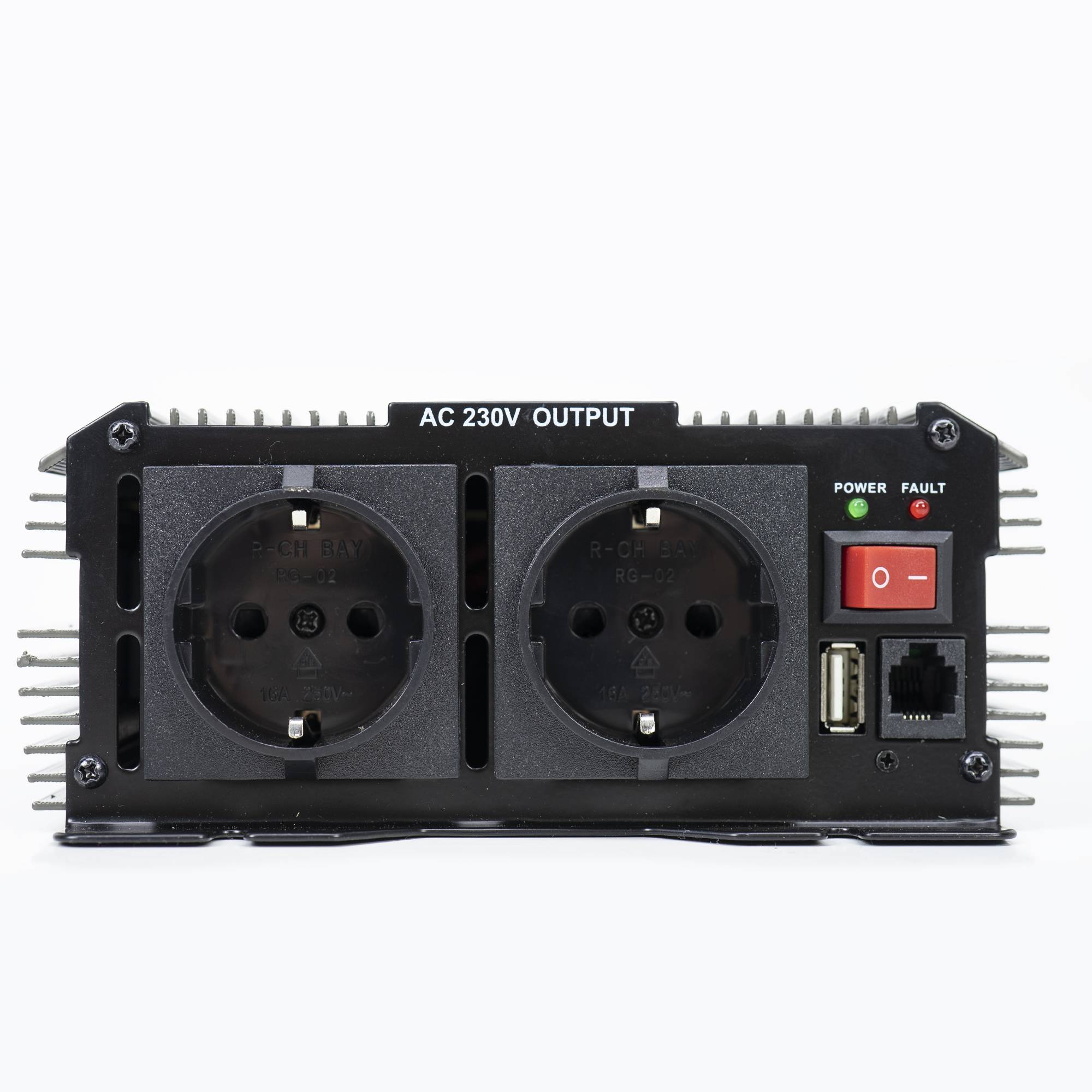 RO: Invertor de tensiune AlcaPower by President 1000W 24V-230V, sinusoida modificata, port USB
