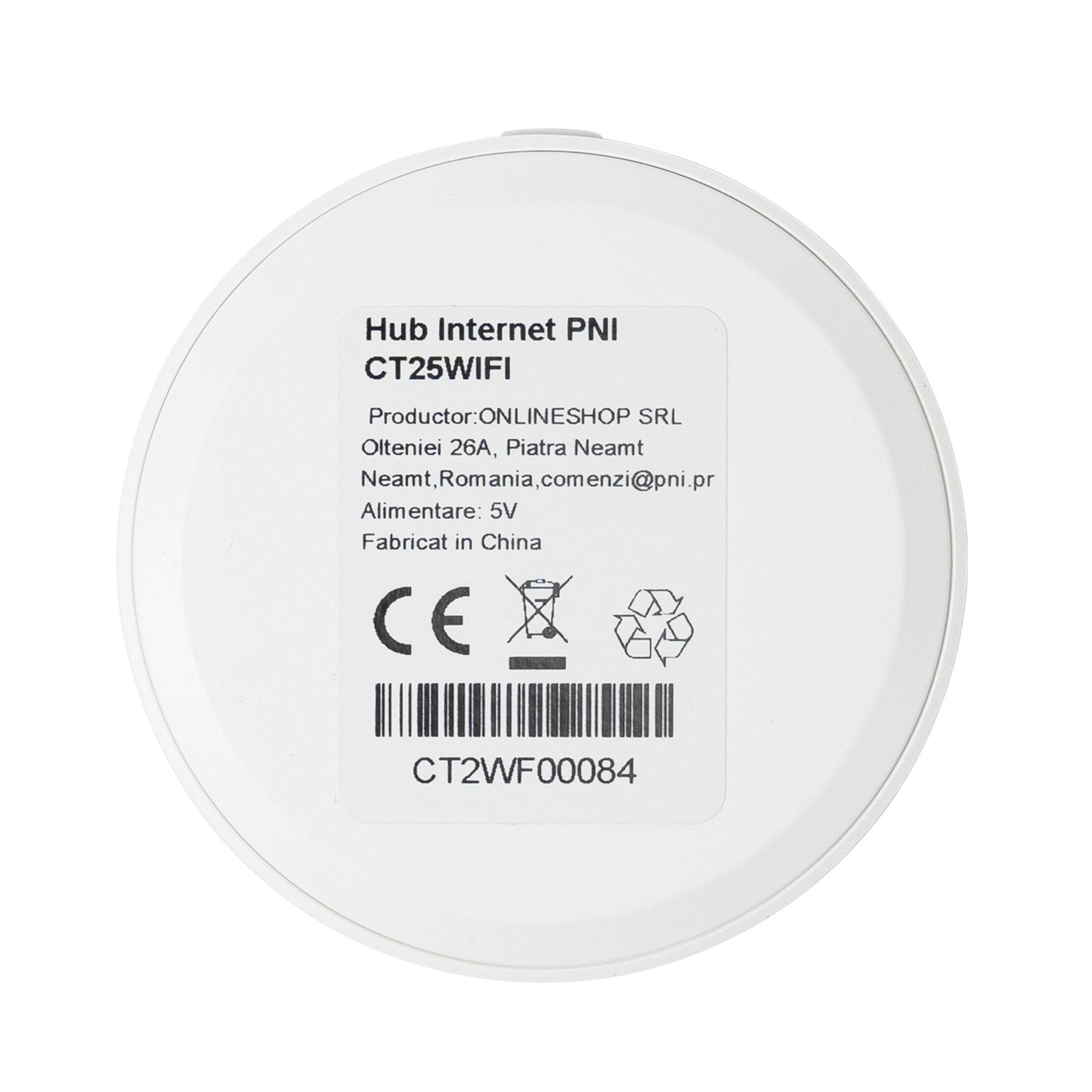 PNI CT25WIFI Internet Hub für den Thermostatkopf PNI CT25T zur Temperaturregelung von Heizkörpern aus der mobilen Tuya Smart-Anwendung, Integration