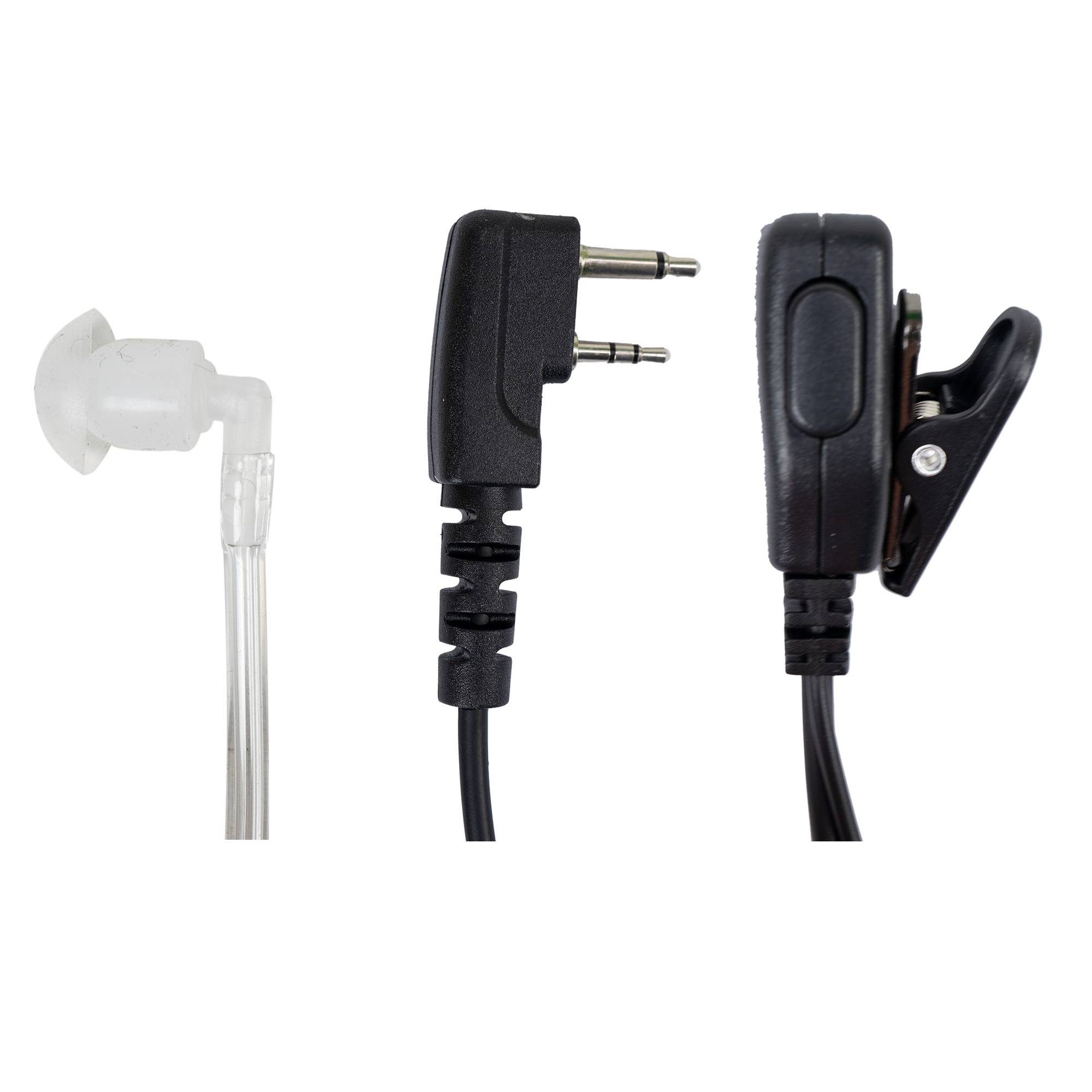 Kopfhörer mit Mikrofon und Akustikröhre PNI HF34 mit 2 Pins PNI-M Stecker für PNI HP 62