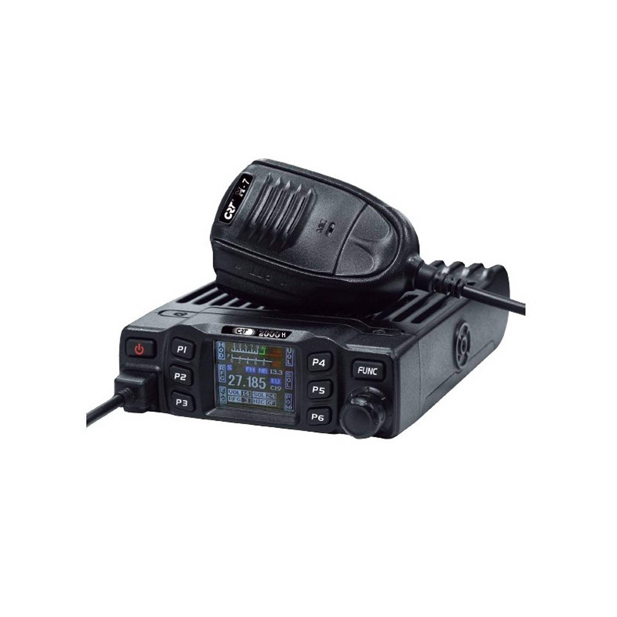 CB CRT 2000H Radiosender, 4 W, AM / FM, 12 V, ASQ, Scan, Farbanzeige, programmierbar