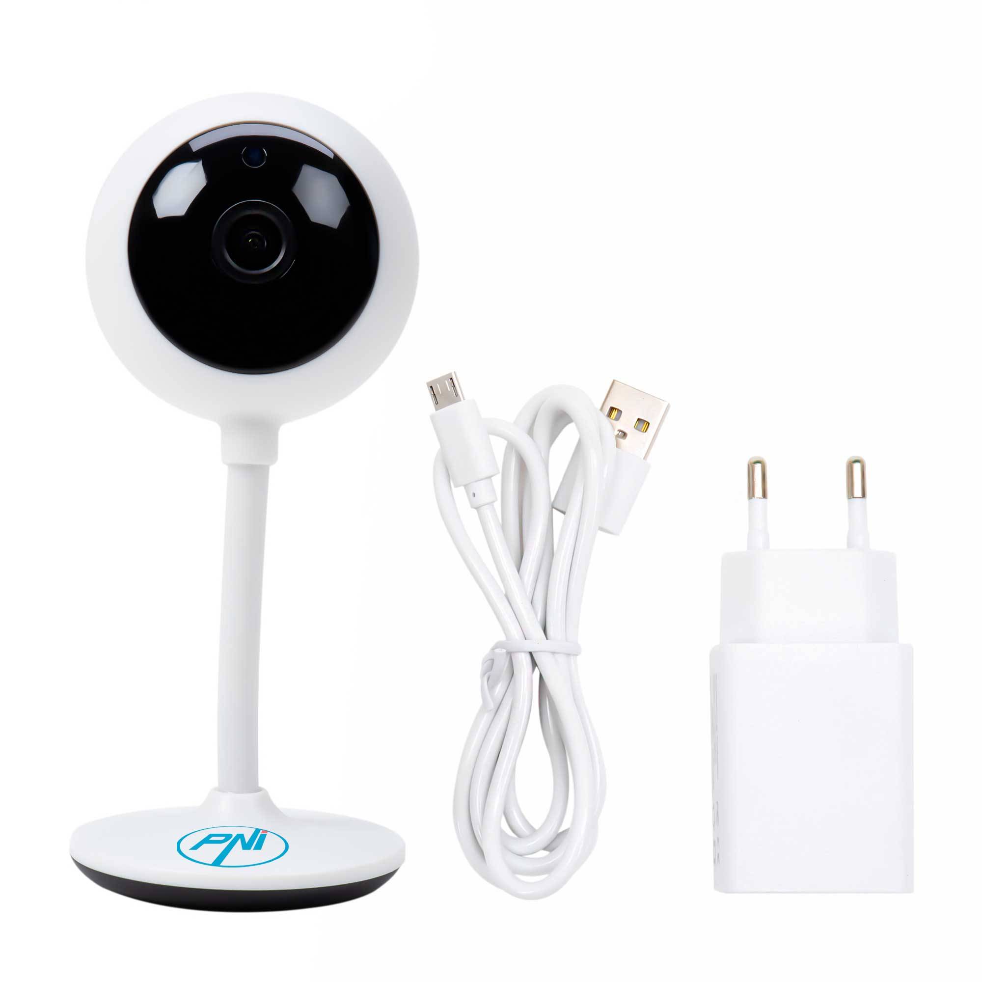 IP22T PNI-Videoüberwachungskamera mit IP, 2MP 1080P, WLAN, Micro-SD-Kartensteckplatz, kompatibel mit der Tuya Smart-Anwendung