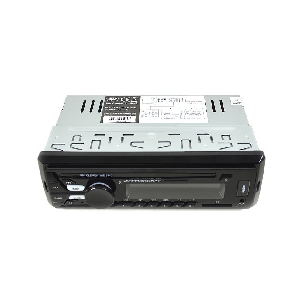 Paket Radio MP3 Autoplayer PNI Clementine 8440 4x45W USB SD AUX 12V mit Set 2 Koaxiale Autolautsprecher PNI HiFi500, 100W, 12,7 cm