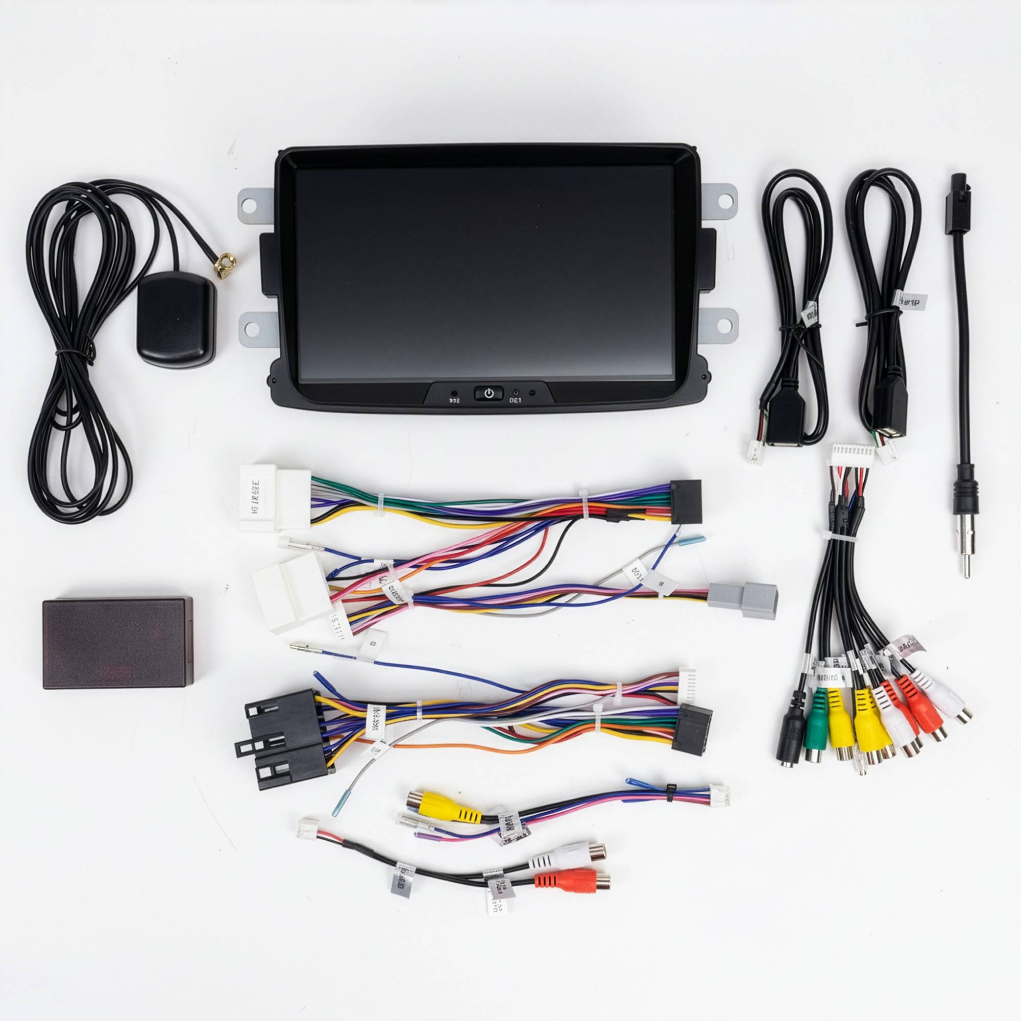 PNI DAC100 Autoradio mit Android 13, 2 GB DDR3-RAM/32 GB ROM, Navigationssystem für Dacia Logan 2, Sandero, Duster, Renault Captur, Touchscreen