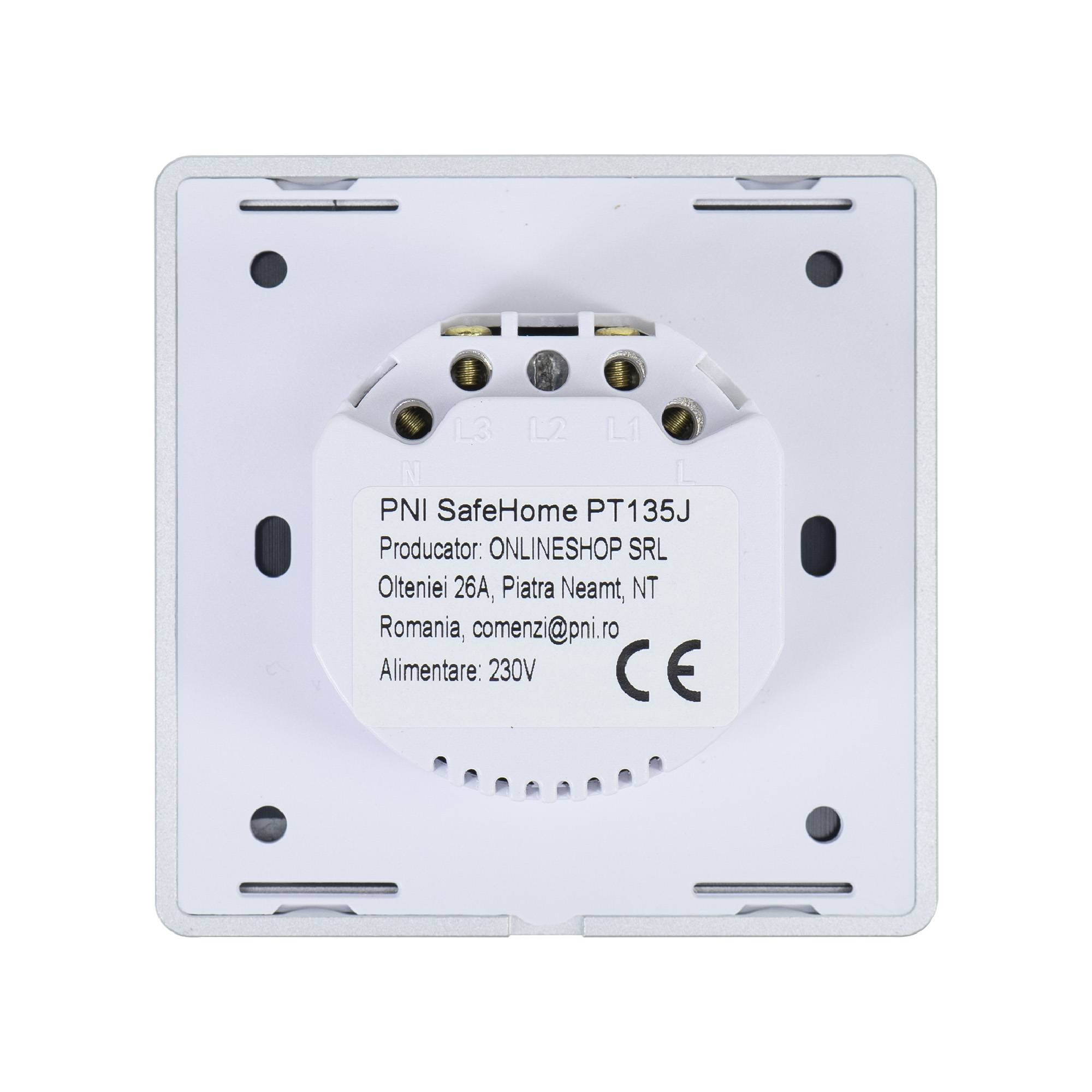Smart Switch für Jalousien mit PNI SafeHome PT135J WiFi Touch, 600 W, Internetsteuerung, Tuya Smart Mobile-Anwendung, Integration in Szenarien und