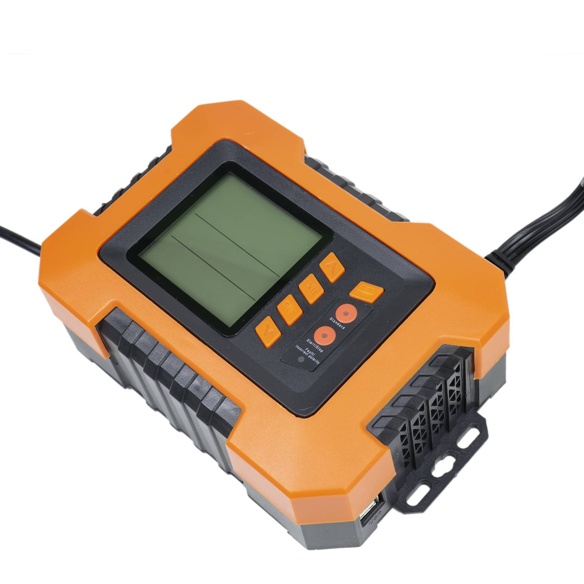 Ladegerät und Gleichrichter PNI C120 für Autobatterien, 230 V Eingang, 12 V Ausgang 2A, 4A, 8A, 12A, 2 USB-Anschlüsse