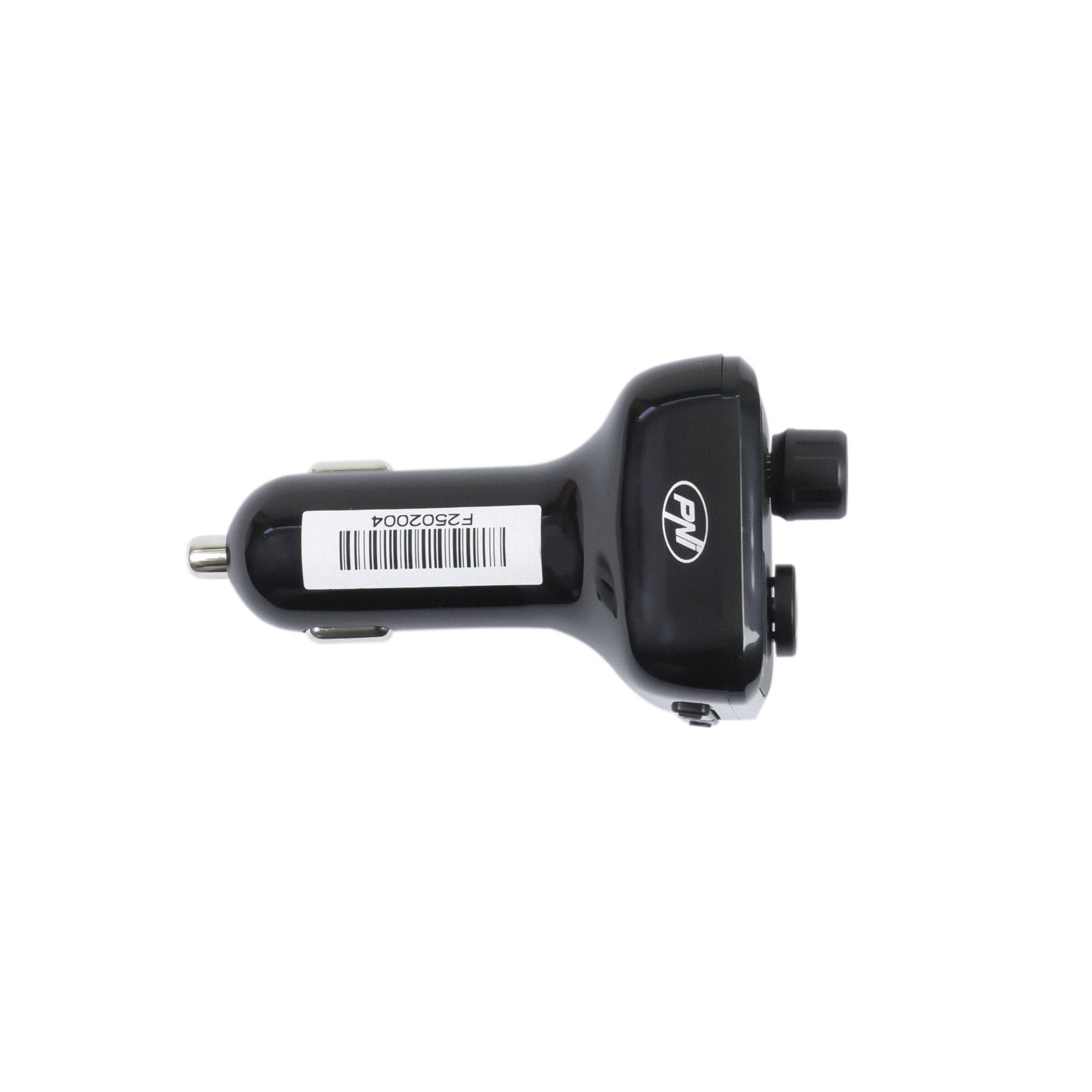 FM-Modulator PNI Valentine F250 Bluetooth 5.0, MP3-Player, FM-Sender, Micro-SD-Steckplatz, doppelter USB-Anschluss, schnelles Aufladen de