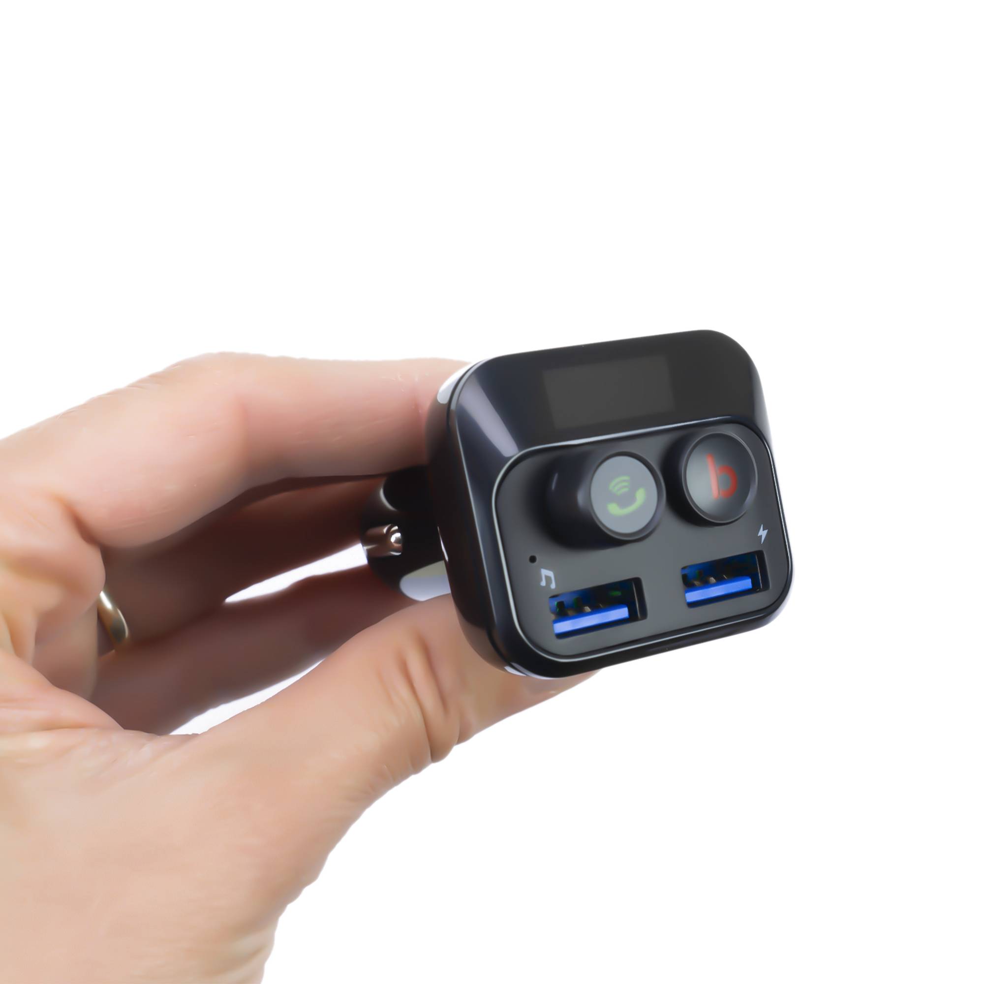 FM-Modulator PNI Valentine F250 Bluetooth 5.0, MP3-Player, FM-Sender, Micro-SD-Steckplatz, doppelter USB-Anschluss, schnelles Aufladen de